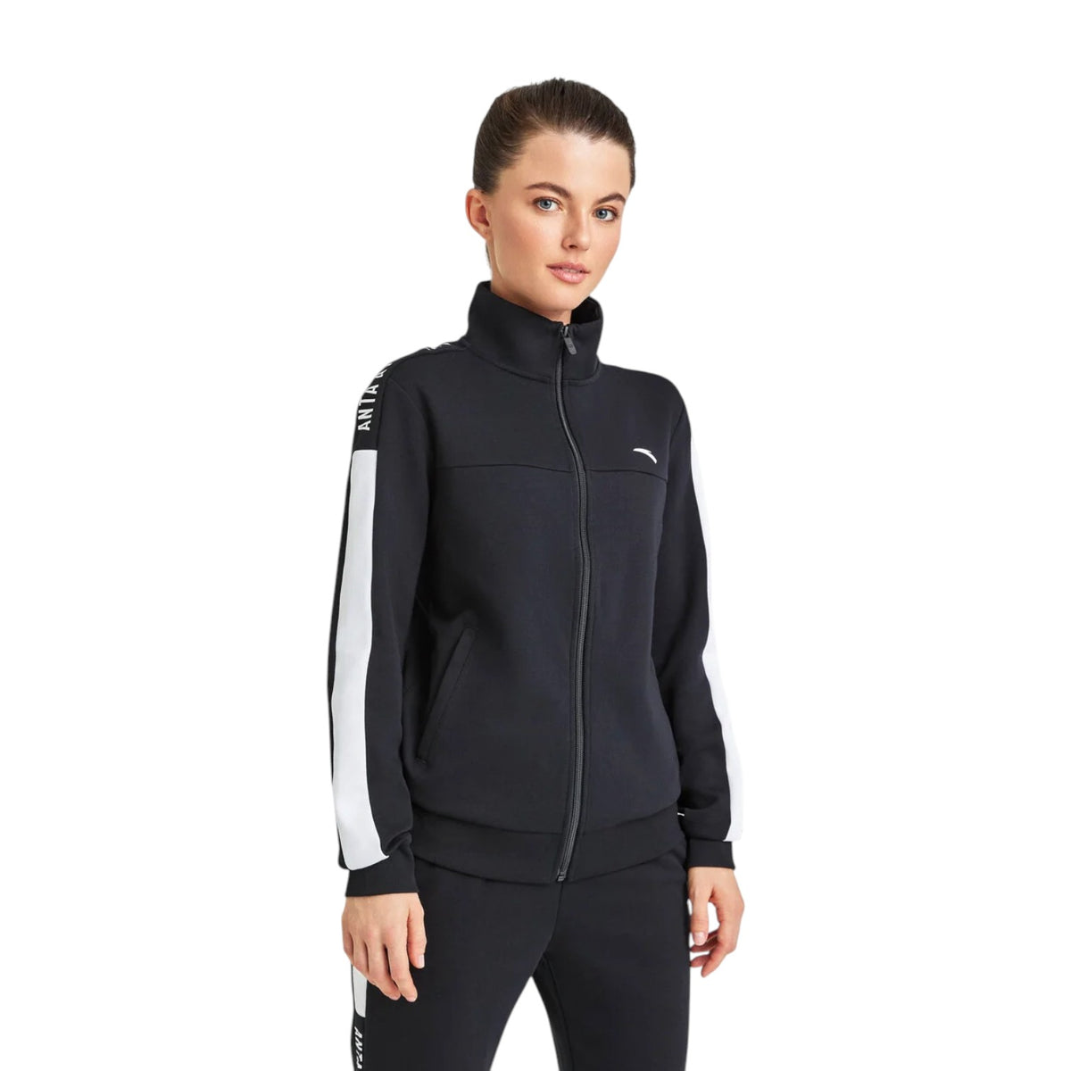 ANTA Knit Track Top - Black