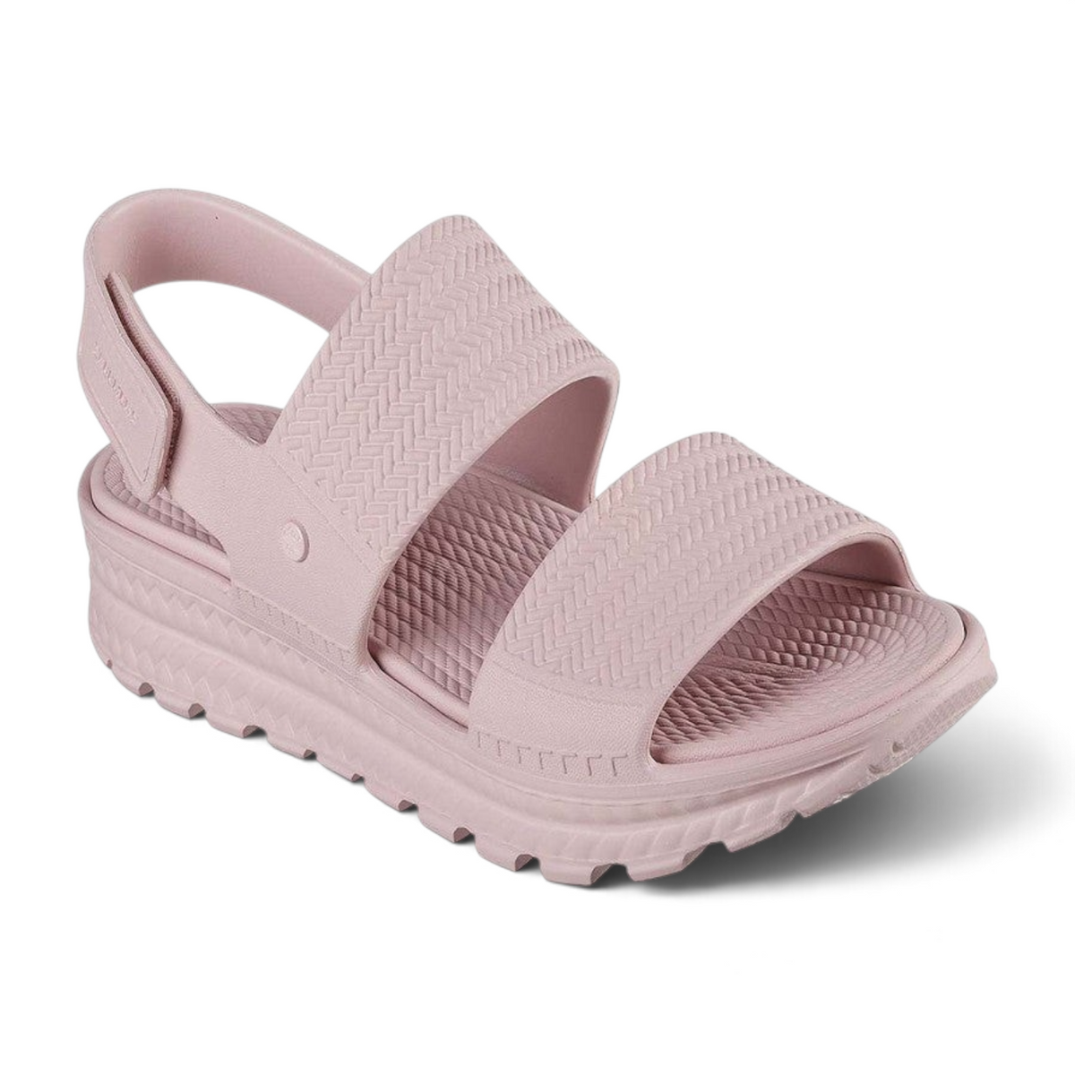 FRG Skechers Foamies Arch Fit blush pink sling-back sandal with sculpted upper and cushioned arch support