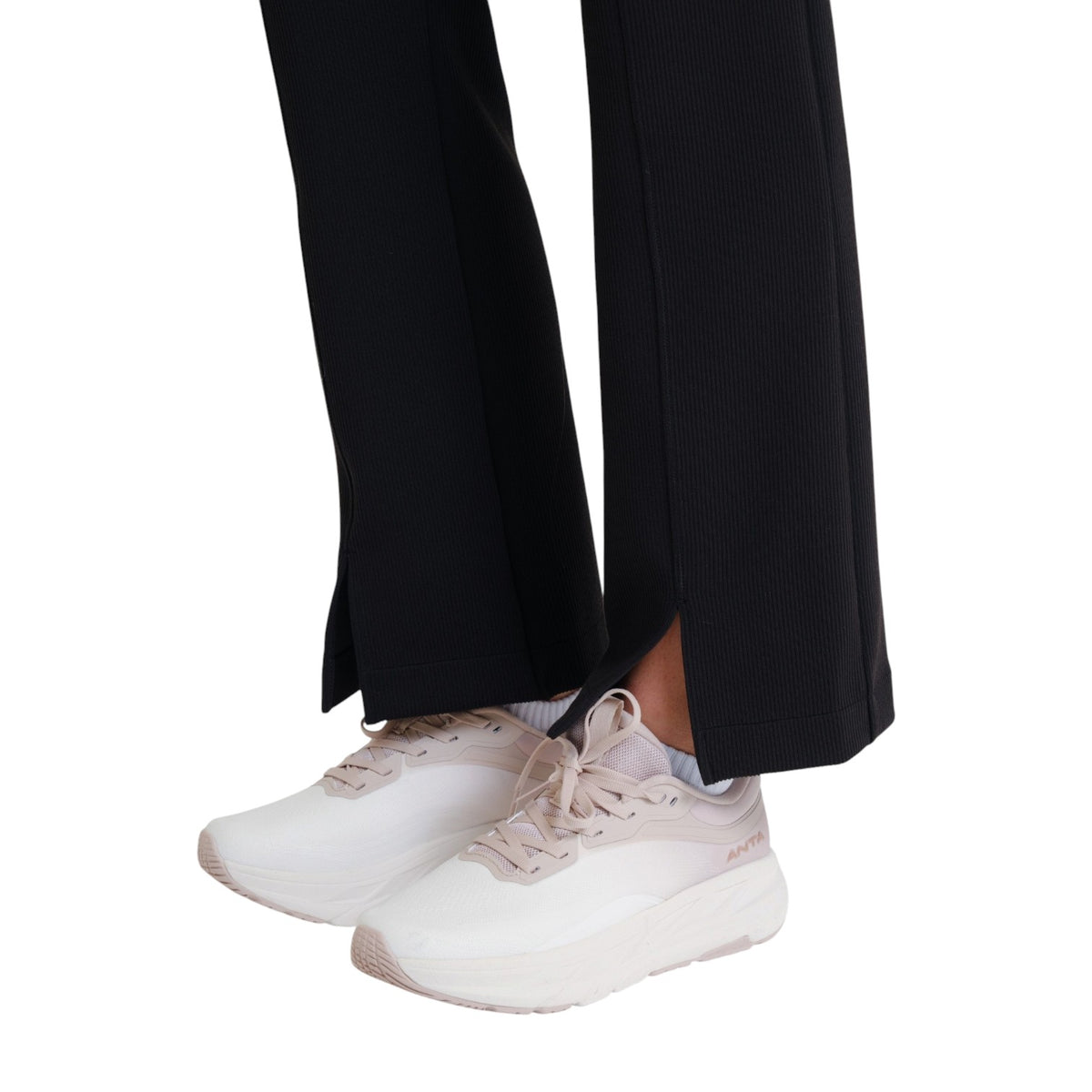 ANTA Knit Track Pants - Black