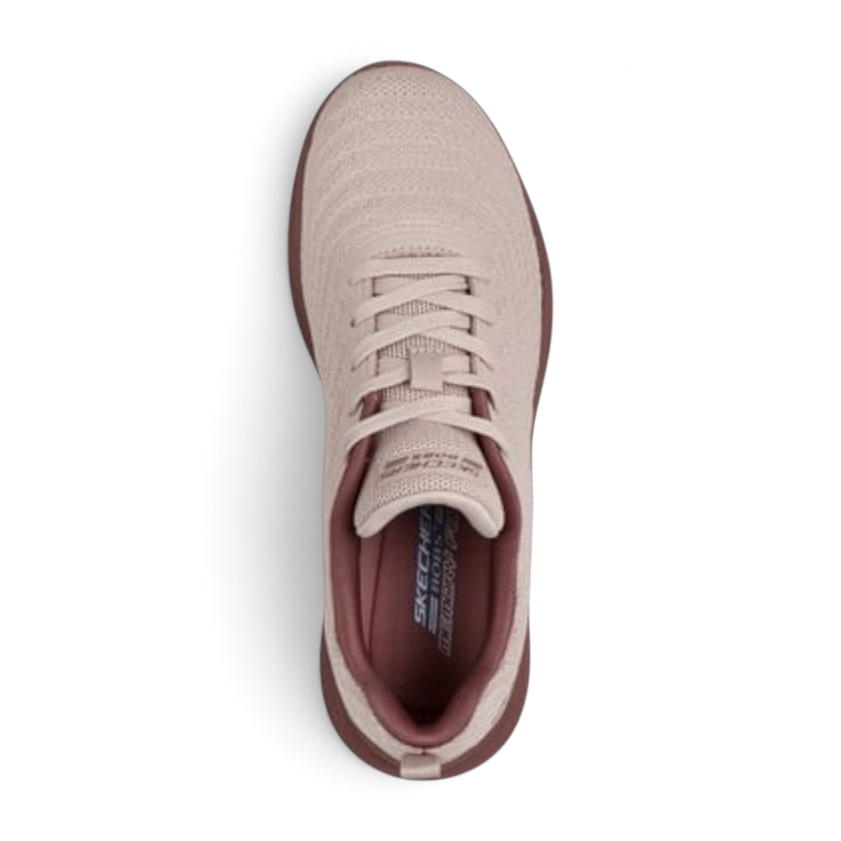 FRG BOBS MODA FLEX sneakers in mellow dawn pink with a breathable knit upper and cushioned memory foam insole