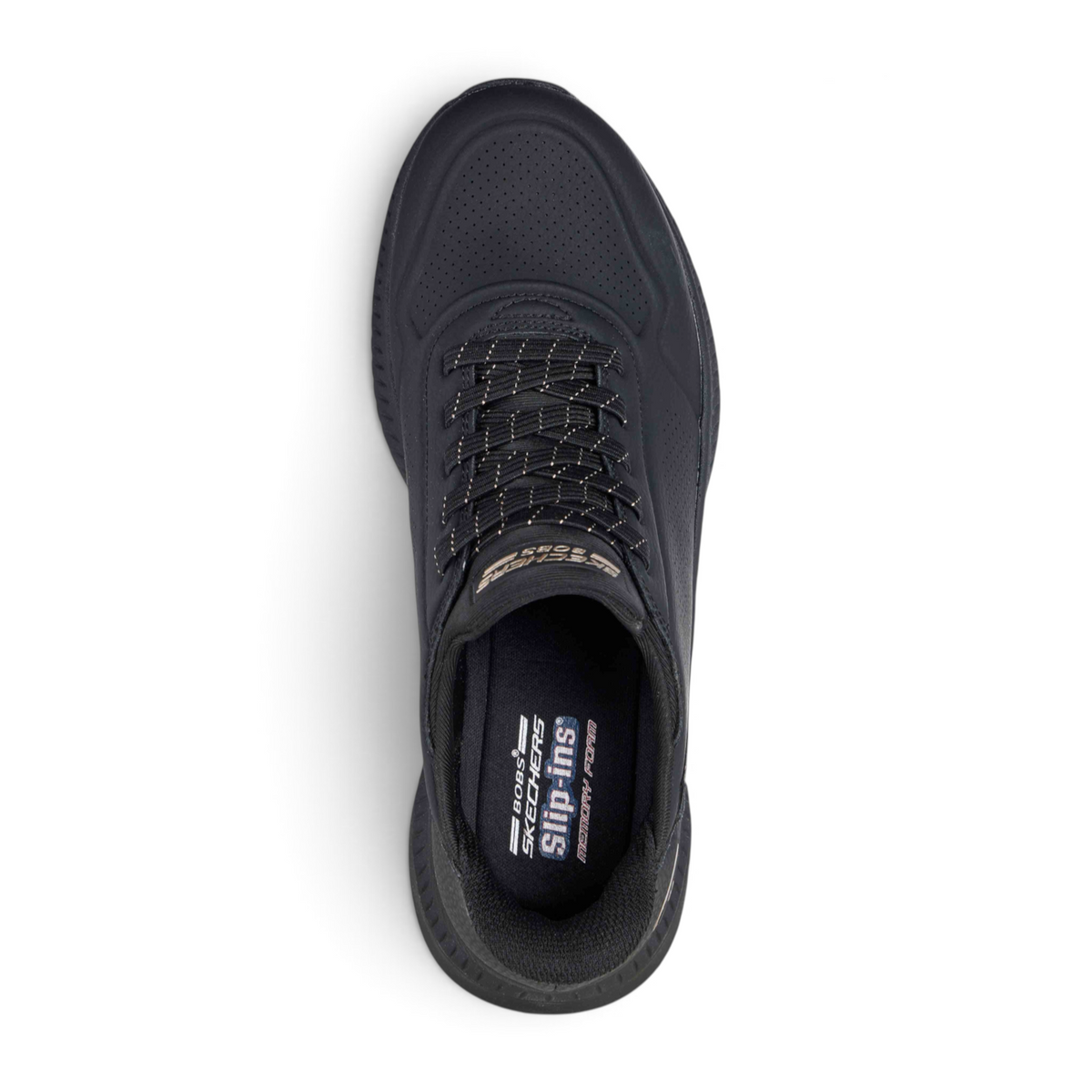 FRG BOBS SQUAD 4 - KEY LOOK black slip-on sneaker with memory foam insole and textured upper