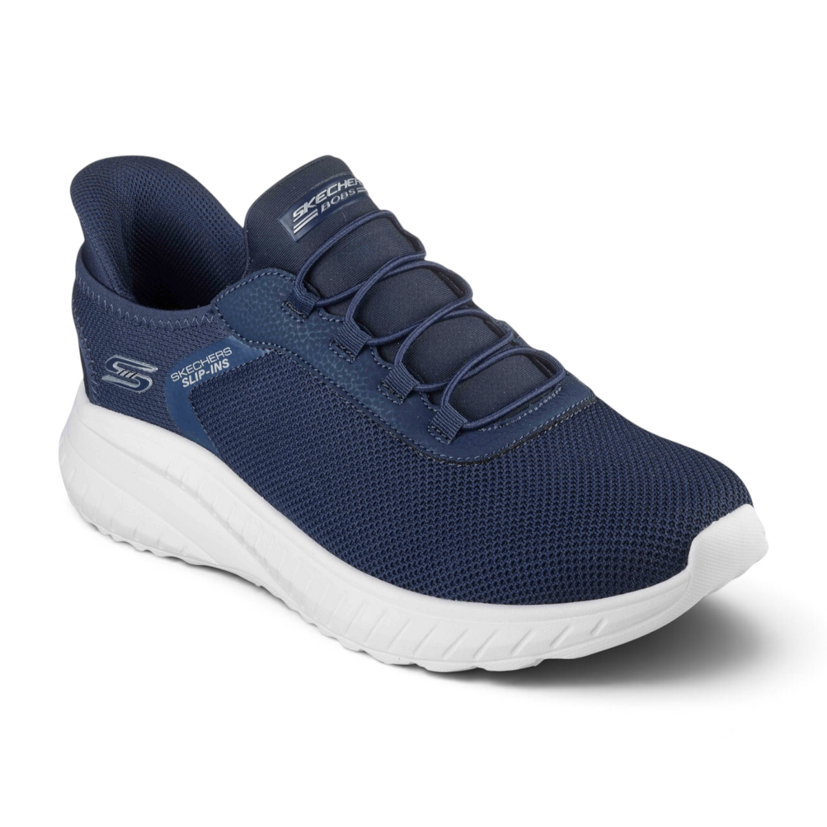 FRG BOBS SQUAD CHAOS navy blue slip-on sneaker with breathable mesh upper and white cushioned sole