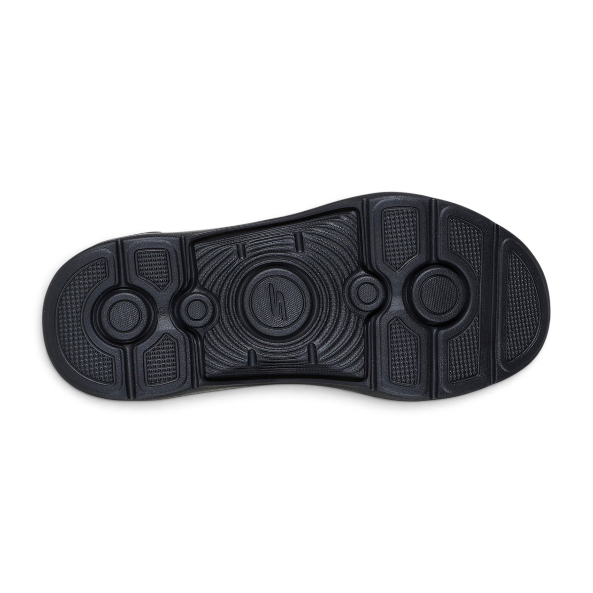 FRG Skechers GO Walk Arch Fit 2.0 Valencia black walking shoe outsole with textured grip pattern