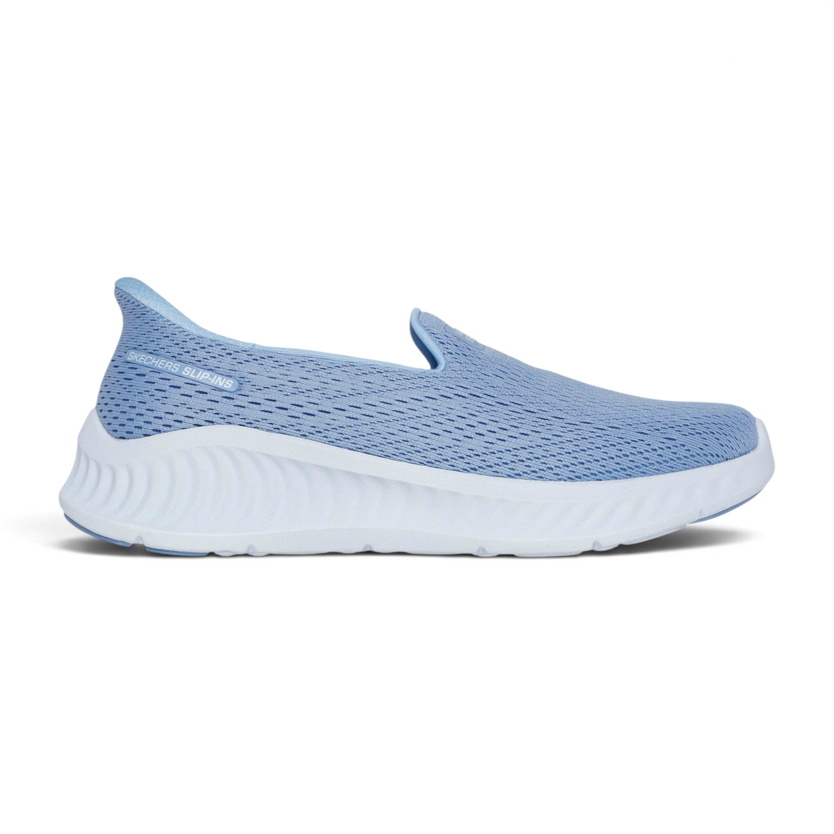 FRG GO WALK NOW - IVY light blue slip-on walking shoe with breathable mesh upper and white cushioned sole