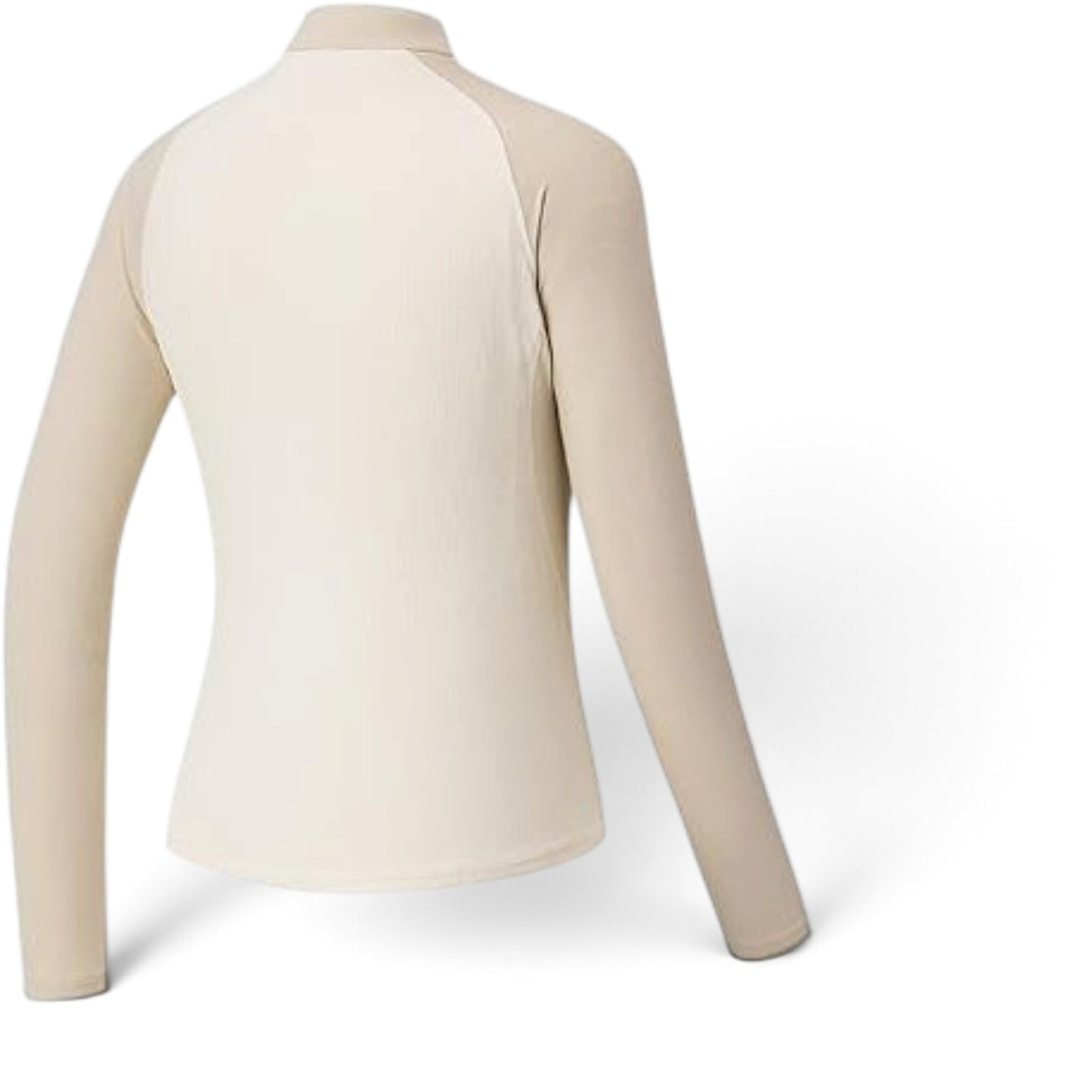 ANTA Zip-Neck Long Sleeve Top - White