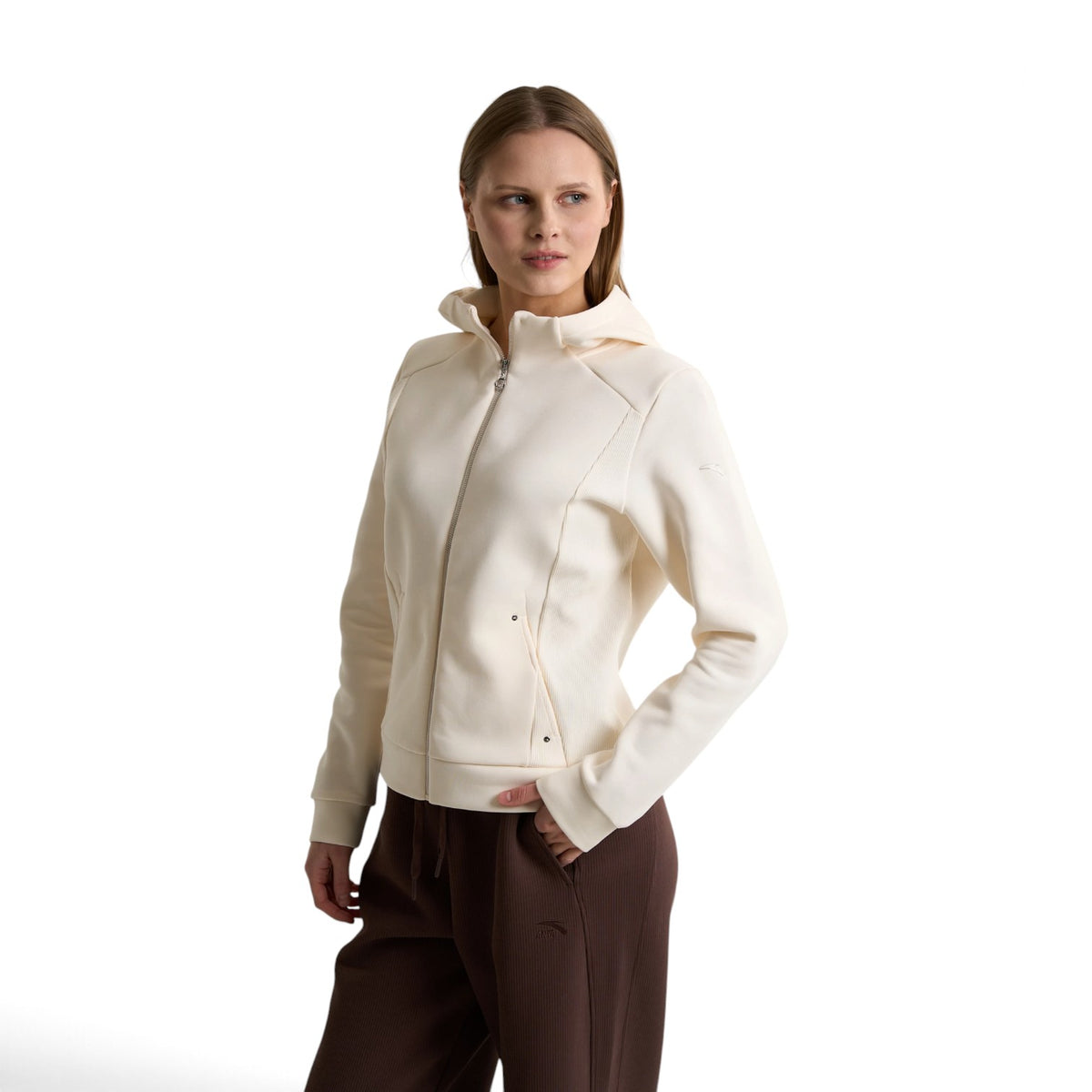 ANTA Knit Track Top - White