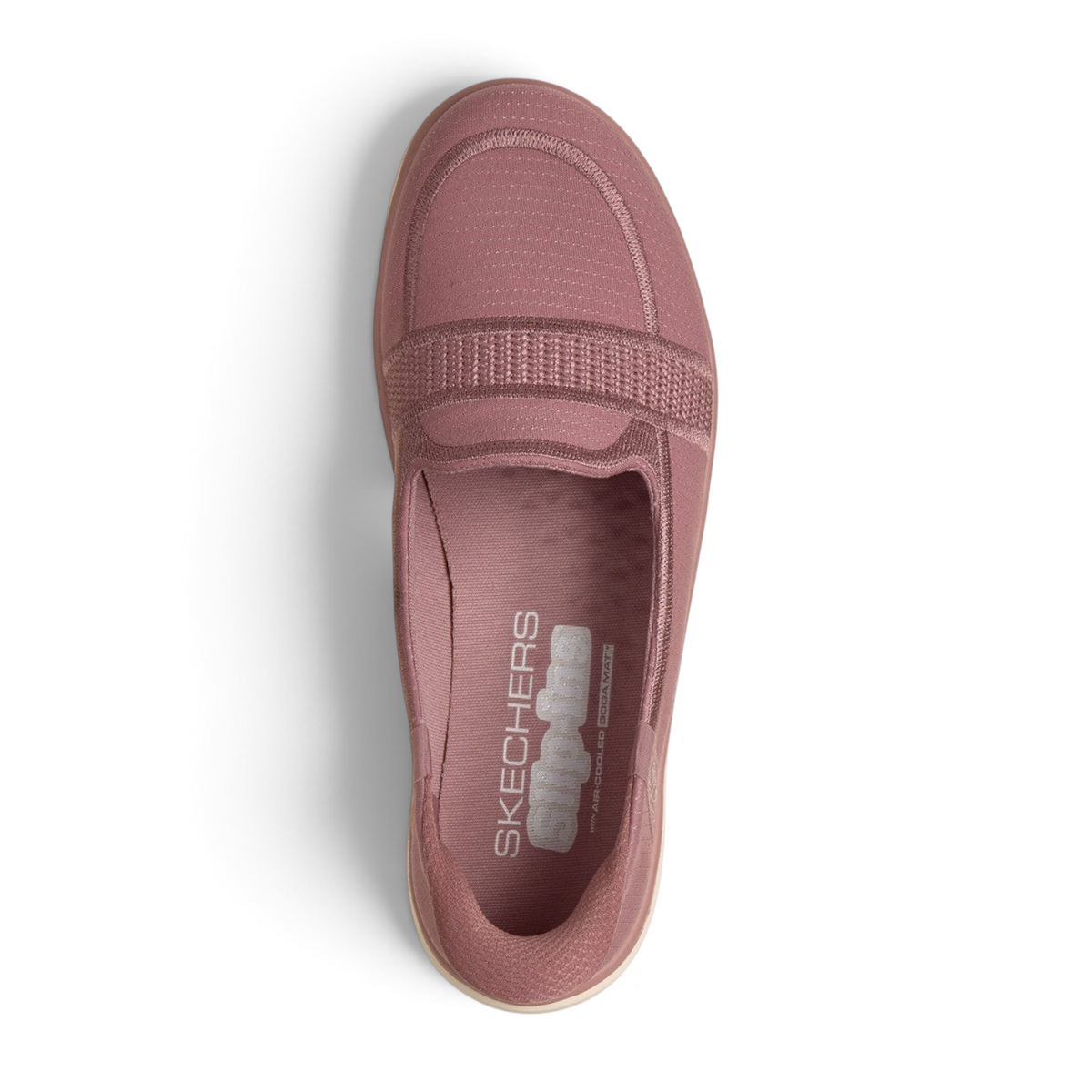 FRG Skechers Street Tres-Air Uno Vision-Airy slip-in sneaker in dusty rose with Air-Cooled Goga Mat insole