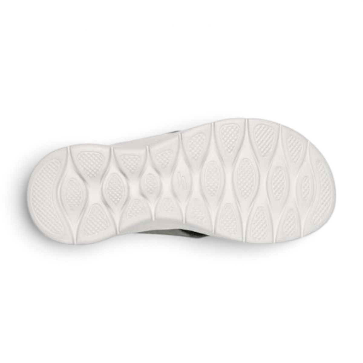 FRG Skechers GO WALK Flex Splendor thong sandal showing the white flexible traction outsole with textured grip