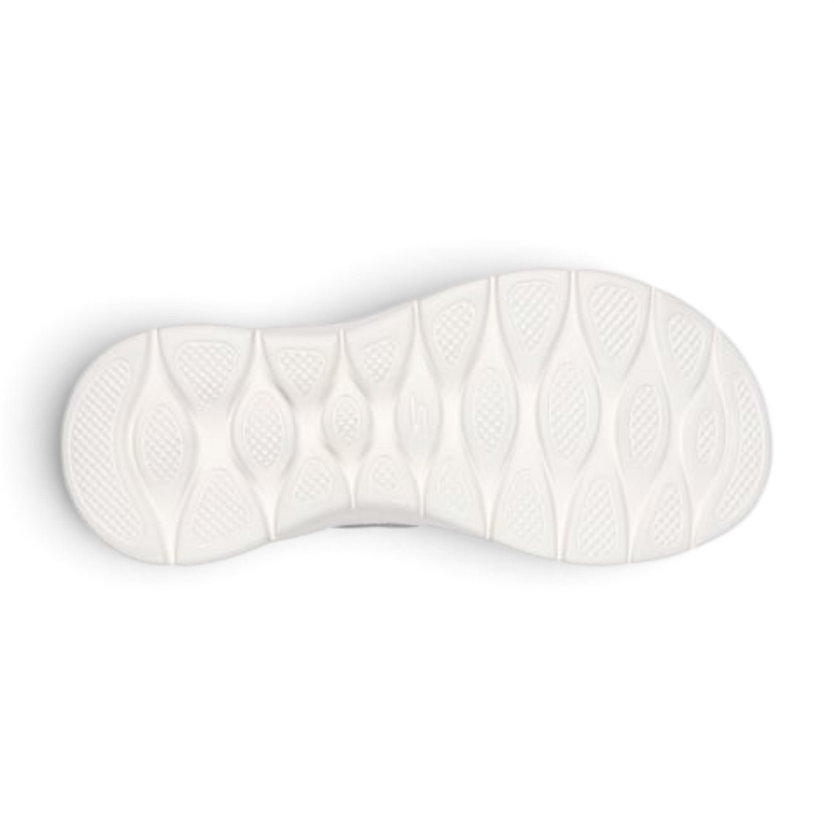 FRG SLIP-INS: GO WALK FLEX SANDAL - ENTICING white textured rubber outsole showing tread pattern