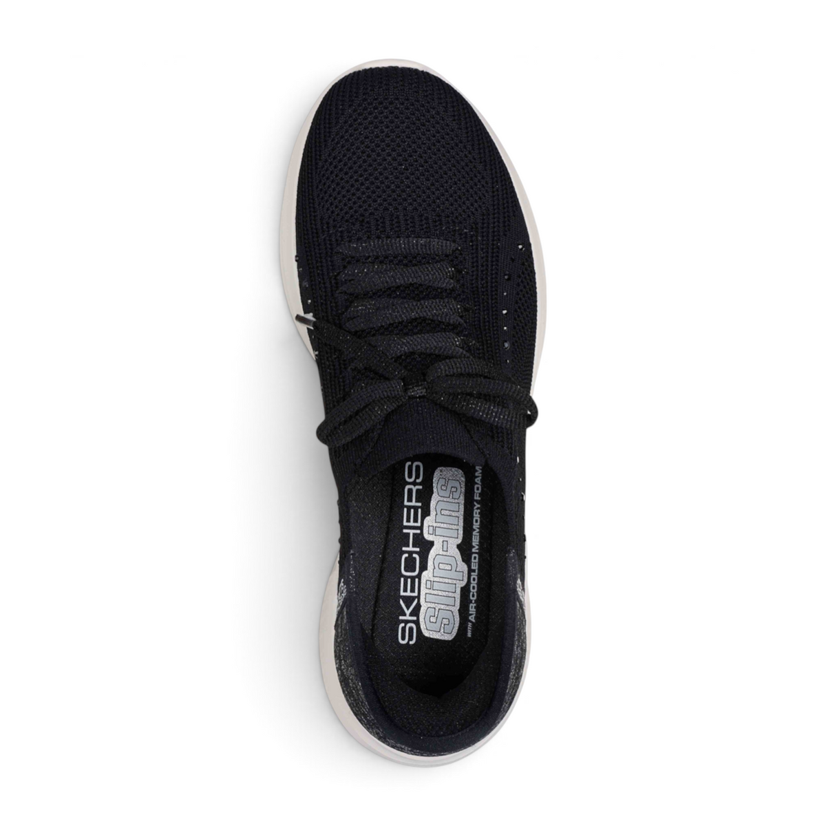 FRG ULTRA FLEX 3.0 SUMMER STRIPE black slip-on sneaker with air-cooled memory foam insole, top-down view
