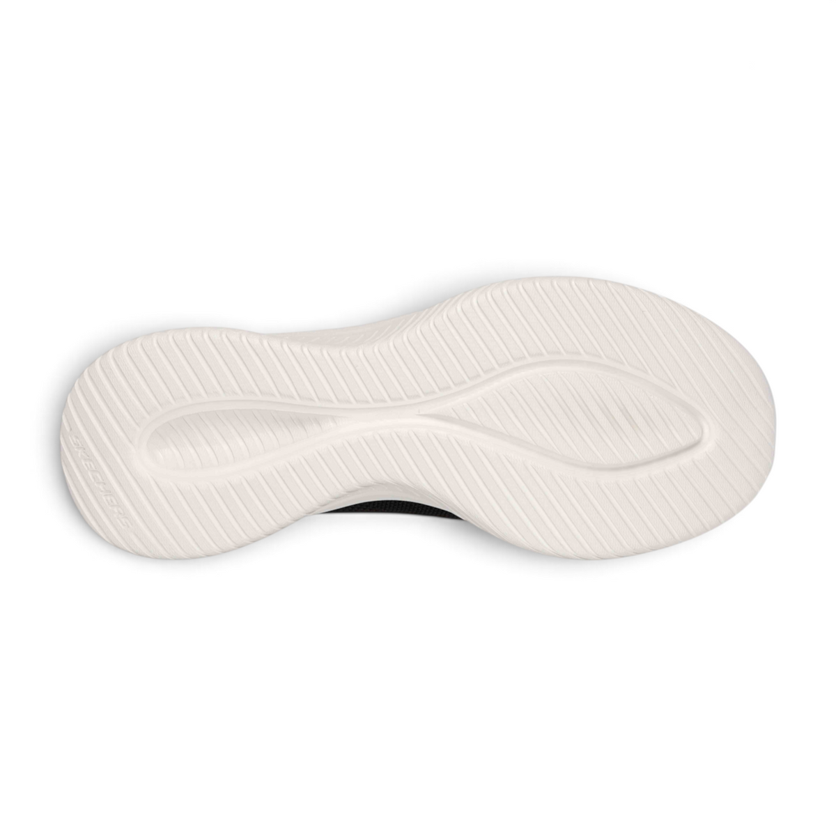 FRG ULTRA FLEX 3.0 SUMMER STRIPE sneaker showing the white textured rubber outsole from a bottom view