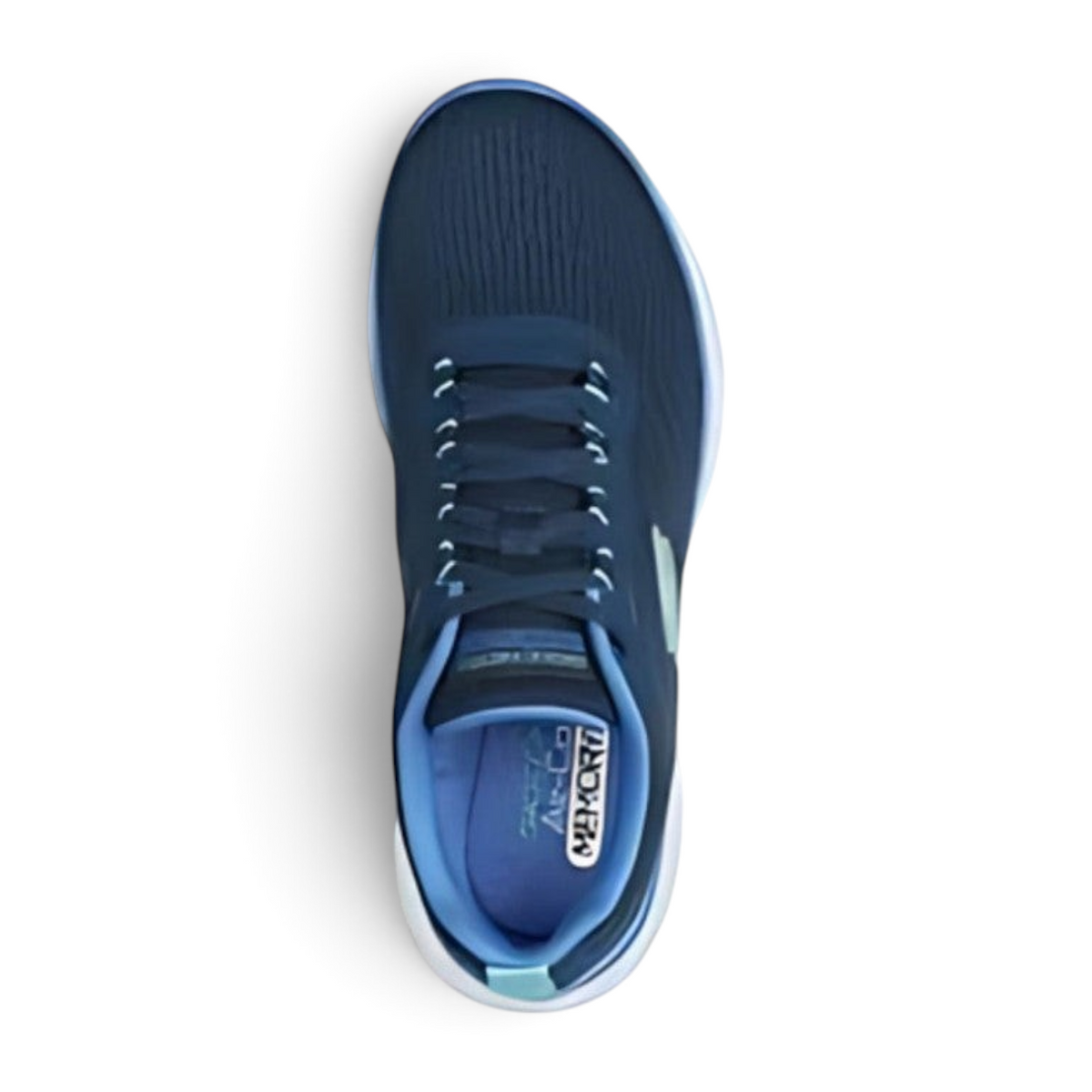 FRG Skechers Flex Appeal 5.0 New Path navy blue lace-up sneaker with a flexible design and cushioned interior