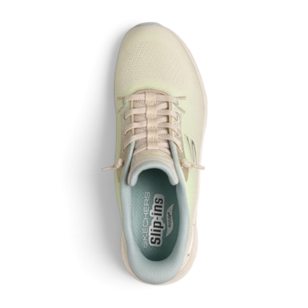 FRG ARCH FIT GLIDE-STEP PRO beige slip-in athletic sneaker with cushioned insole and breathable mesh upper