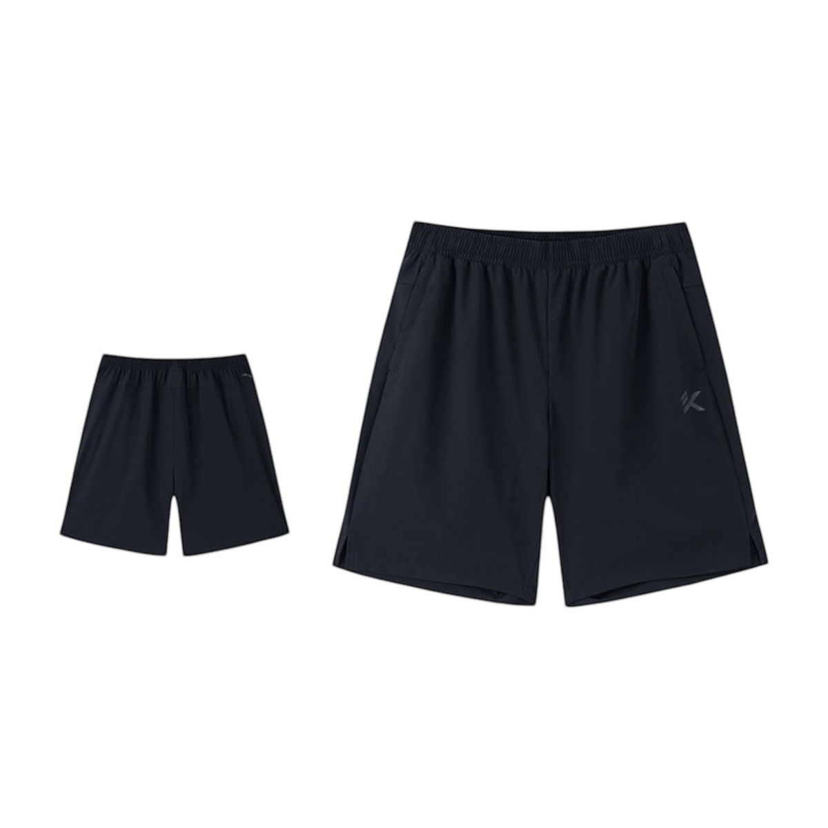 FRG ANTA Splash Express black woven athletic shorts with elastic waistband and A-CHILL TOUCH technology