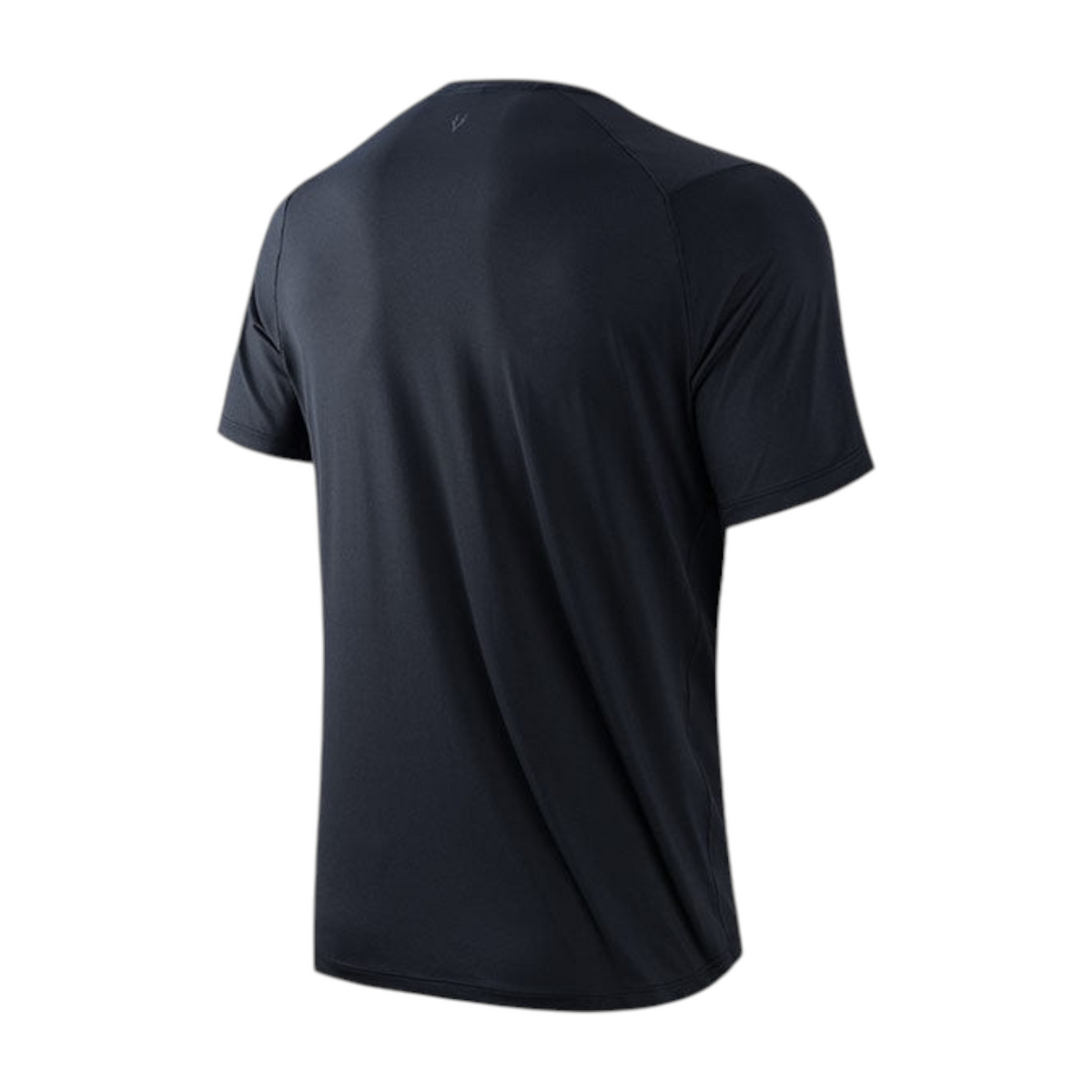 FRG ANTA A-Chill Touch black running t-shirt, back view, showing lightweight, breathable performance fabric.