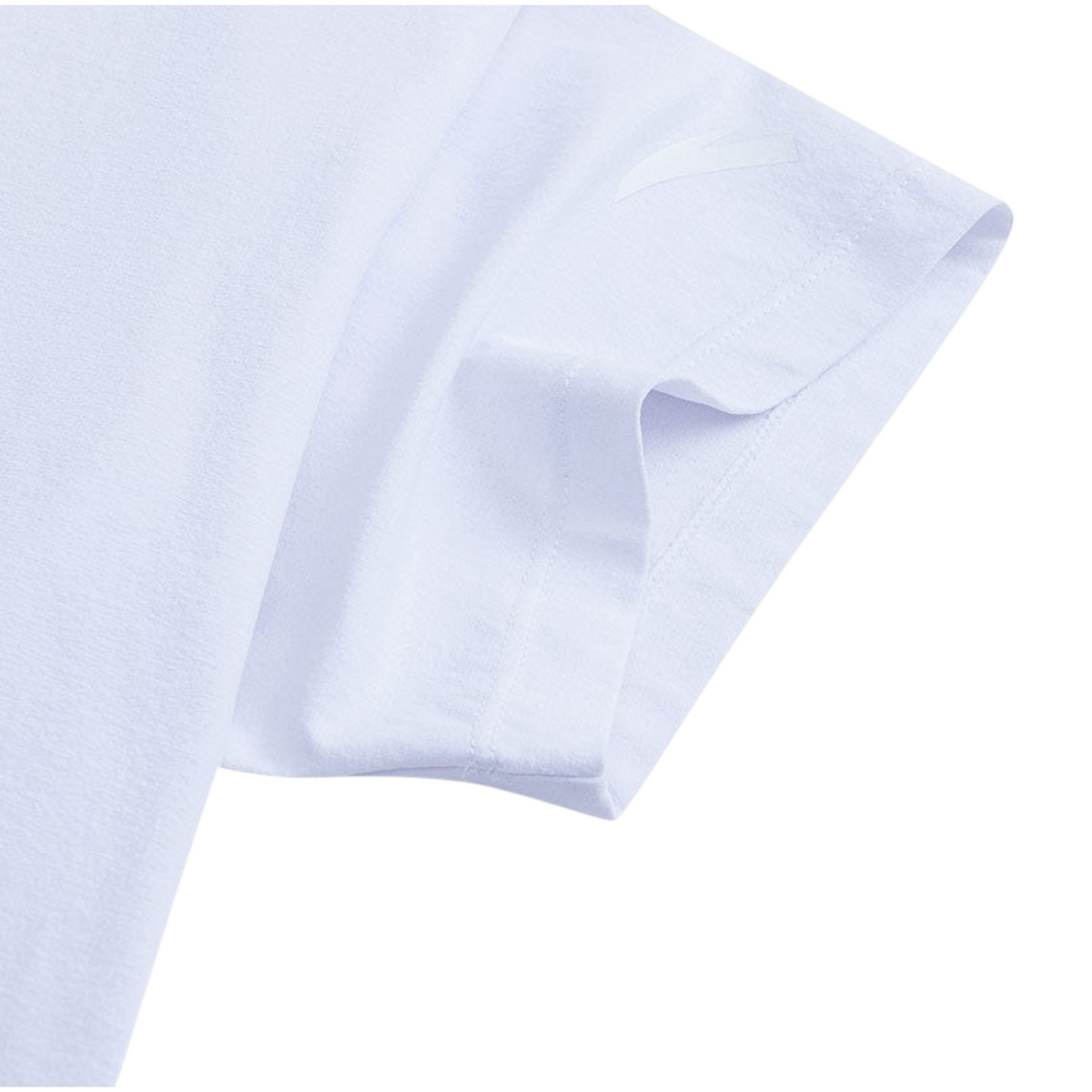 FRG ANTA white short sleeve cross training t-shirt featuring A-Soft Flex fabric and subtle logo detail on the sleeve