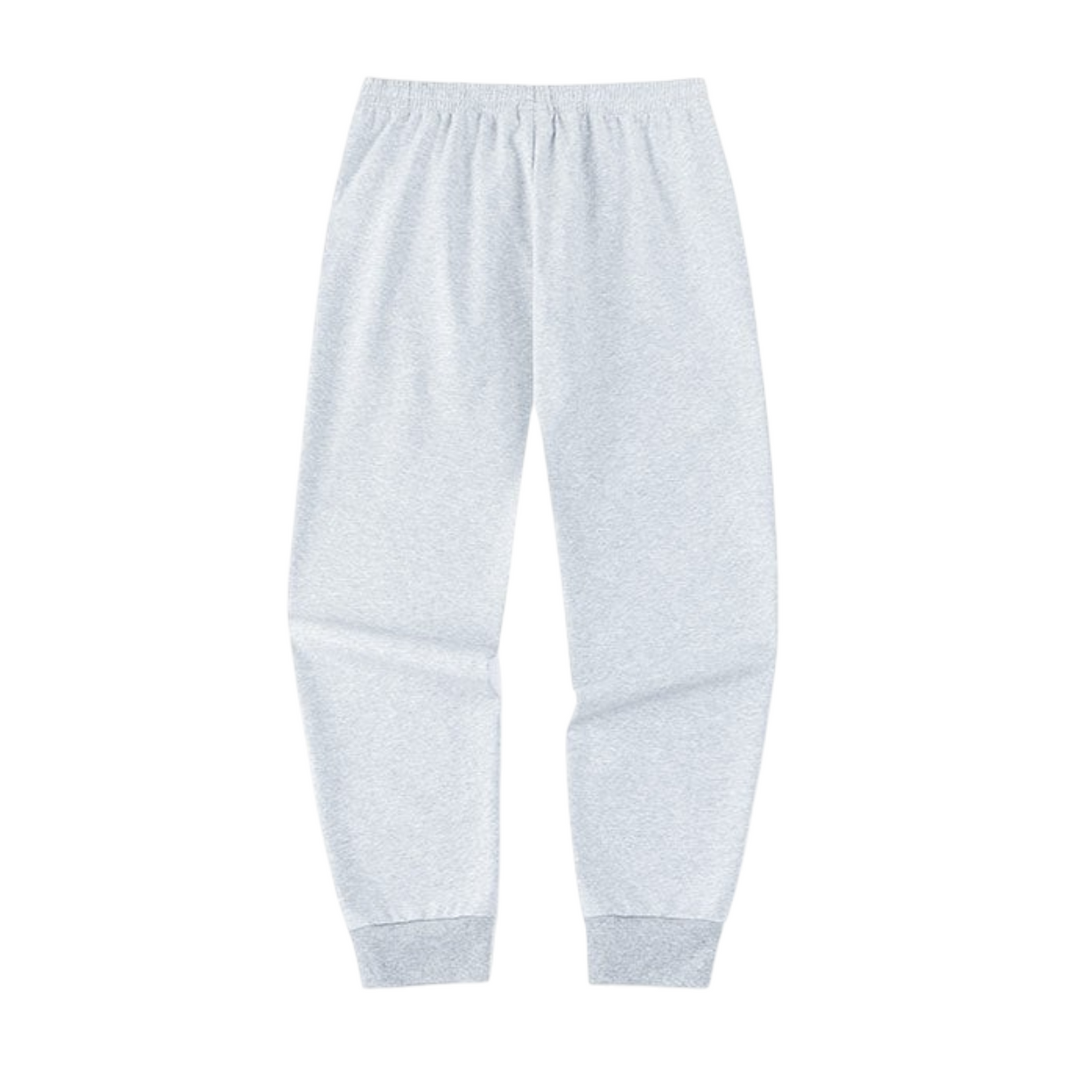 FRG ANTA Sorona knit track pants in heather grey with a comfortable elastic waistband and cuffed ankles.