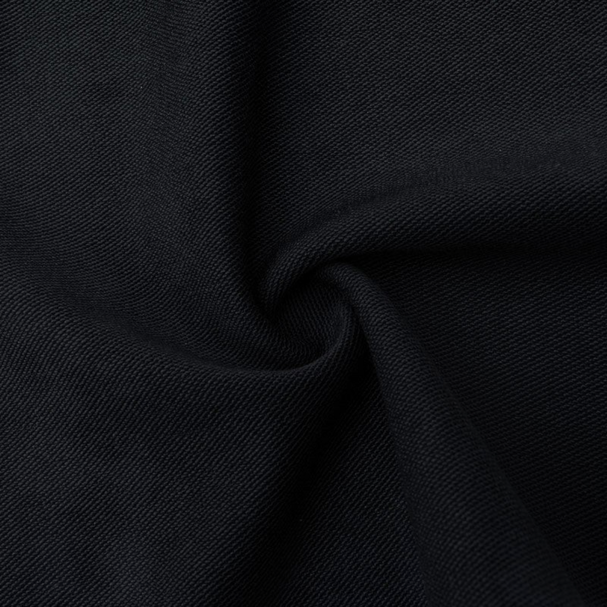FRG ANTA black knit fabric texture showing the soft cotton-polyester blend weave of the casual half pants
