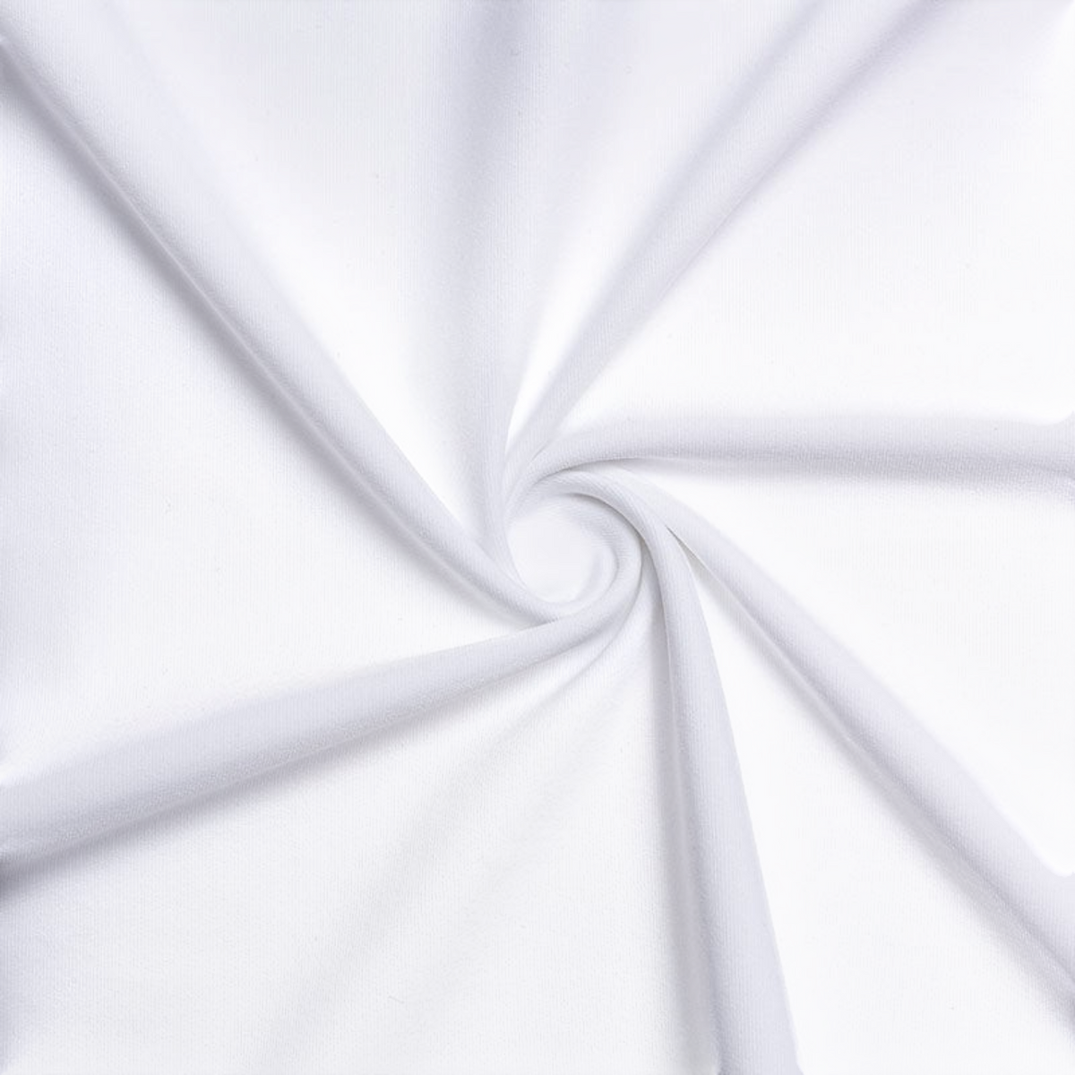 FRG white cotton short sleeve t-shirt fabric texture with a spiral swirl pattern