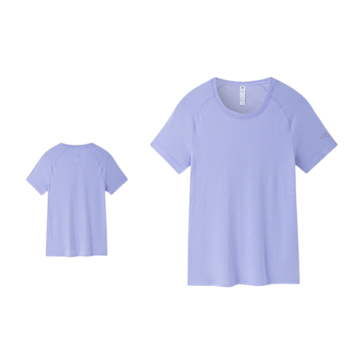 FRG ANTA A-Seamless A-Chill Touch running T-shirt in heather purple with short sleeves and breathable fabric.
