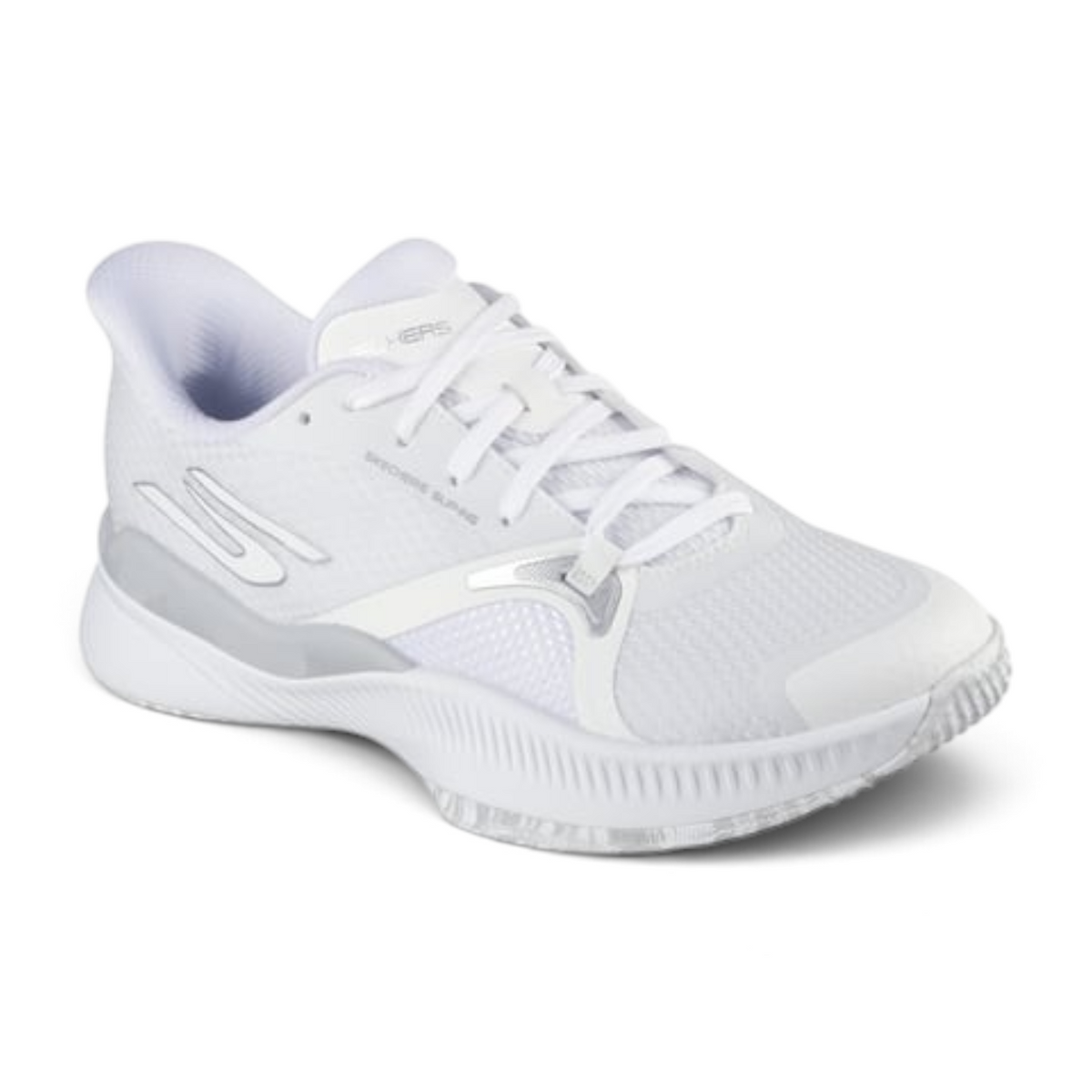 FRG Skechers Slip-ins Tennis State Champ white tennis shoe with breathable mesh and hands-free design