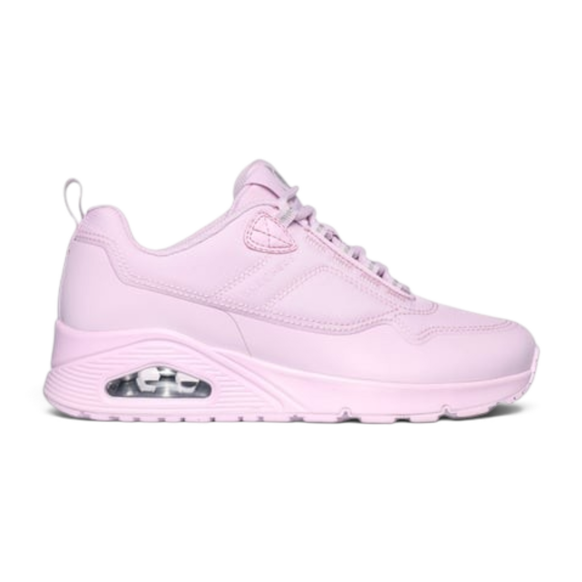 FRG UNO light pink athletic sneaker with a cushioned air-cushion heel and lace-up design