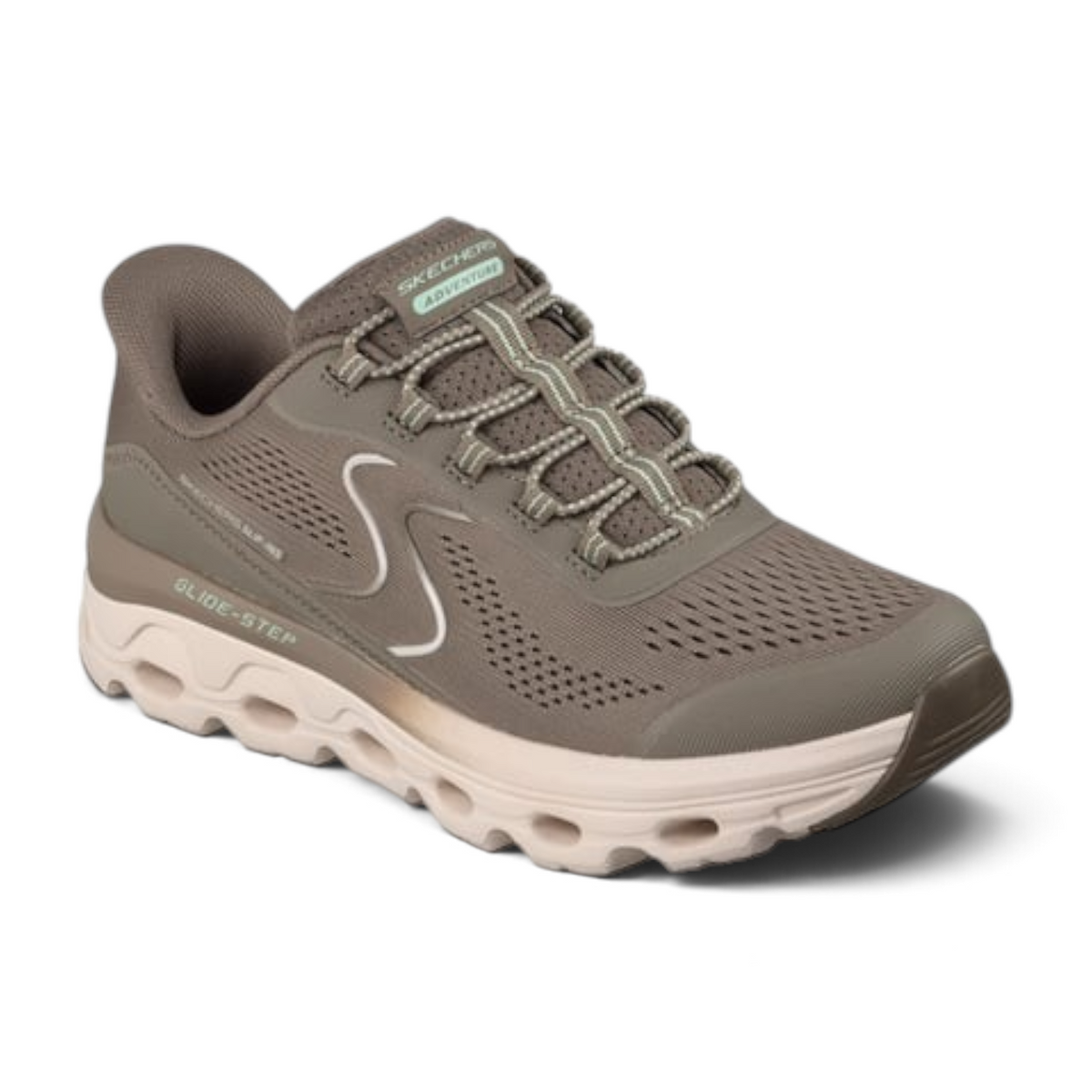 FRG GLIDE-STEP SOLE taupe athletic sneaker with breathable mesh upper and cushioned geometric midsole