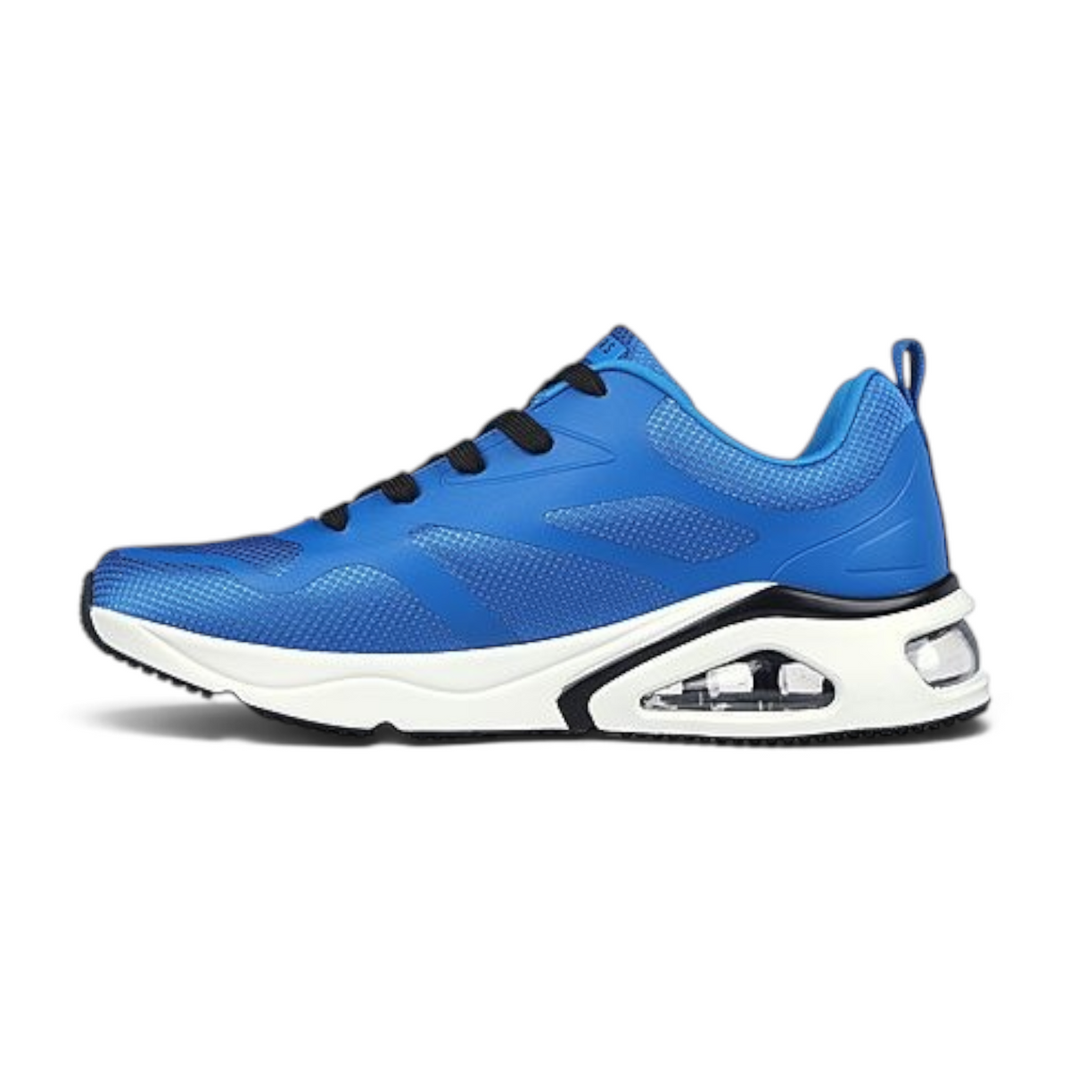 FRG TRES-AIR UNO blue athletic sneaker with Skech-Air visible airbag midsole and memory foam insole