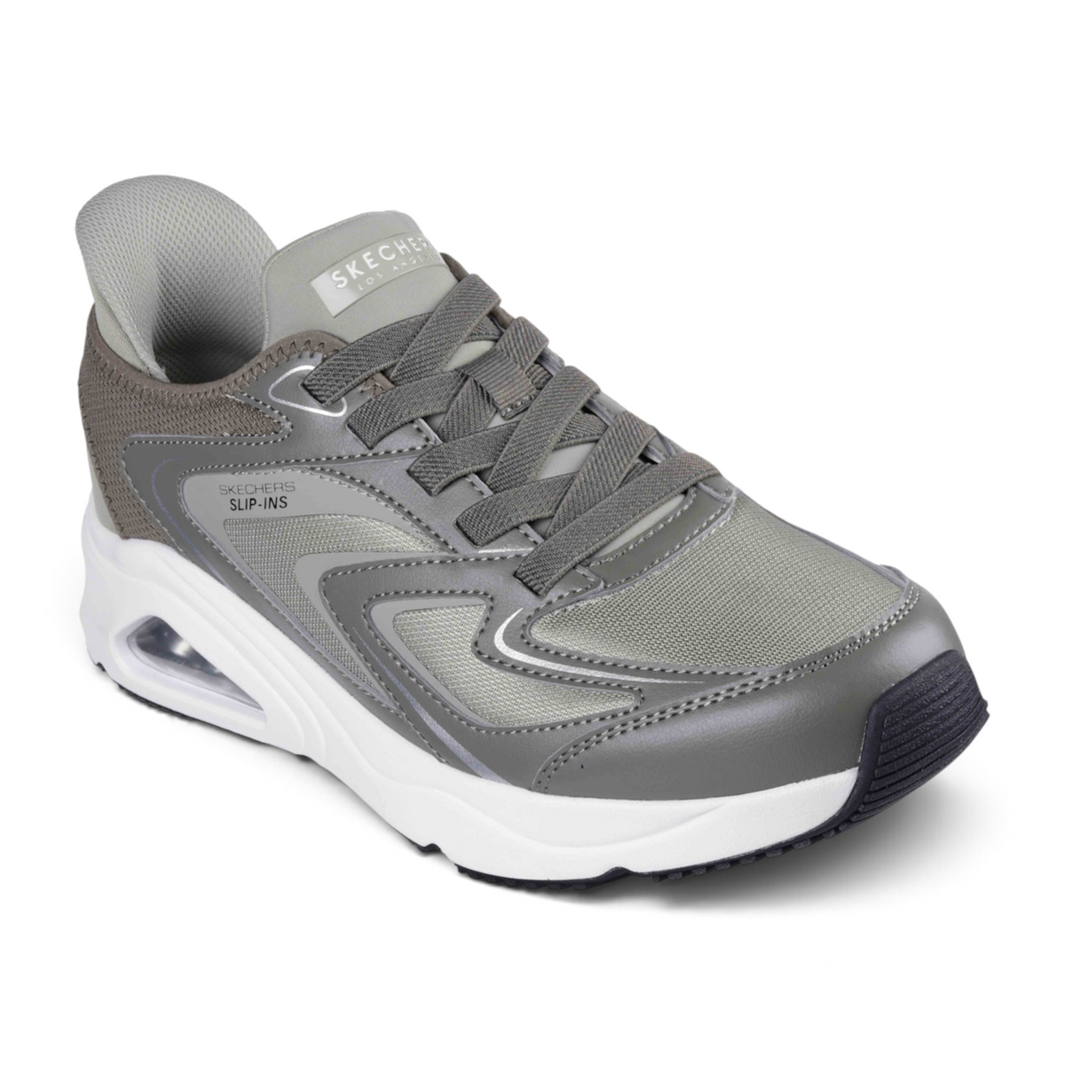 FRG TRES-AIR UNO VISION-AIRY SL grey slip-in sneakers with mesh upper and visible air-cushioned white midsole