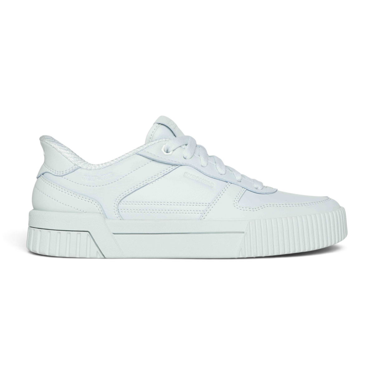 FRG JADE SOFT HUES white Skechers Slip-ins sneakers with a chunky platform sole and stitched leather-look upper