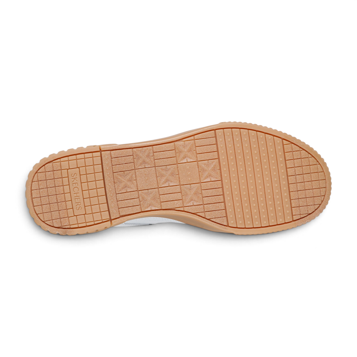 FRG Skechers Jade Keep It Casual sneaker rubber outsole with grid pattern and star detailing