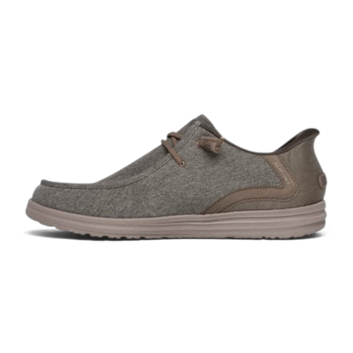 FRG Melson Coronado grey slip-on casual shoe with a textured fabric upper and comfortable cushioned sole