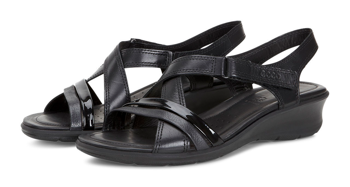 ECCO Felicia Sandal Women Black/Black Fea/For/Softy