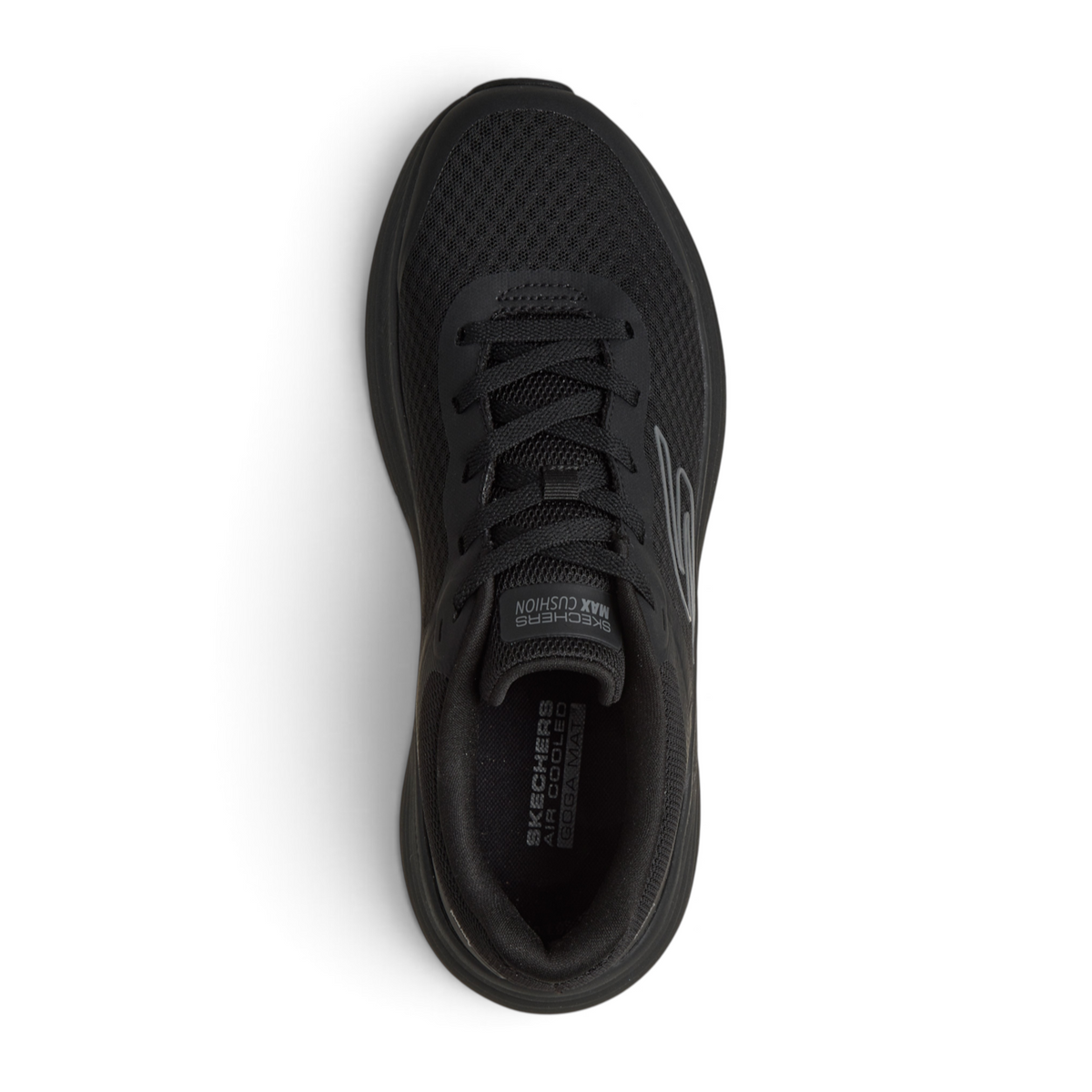 FRG Skechers Max Cushioning Endeavour black lace-up running shoe with engineered mesh upper and cushioned midsole