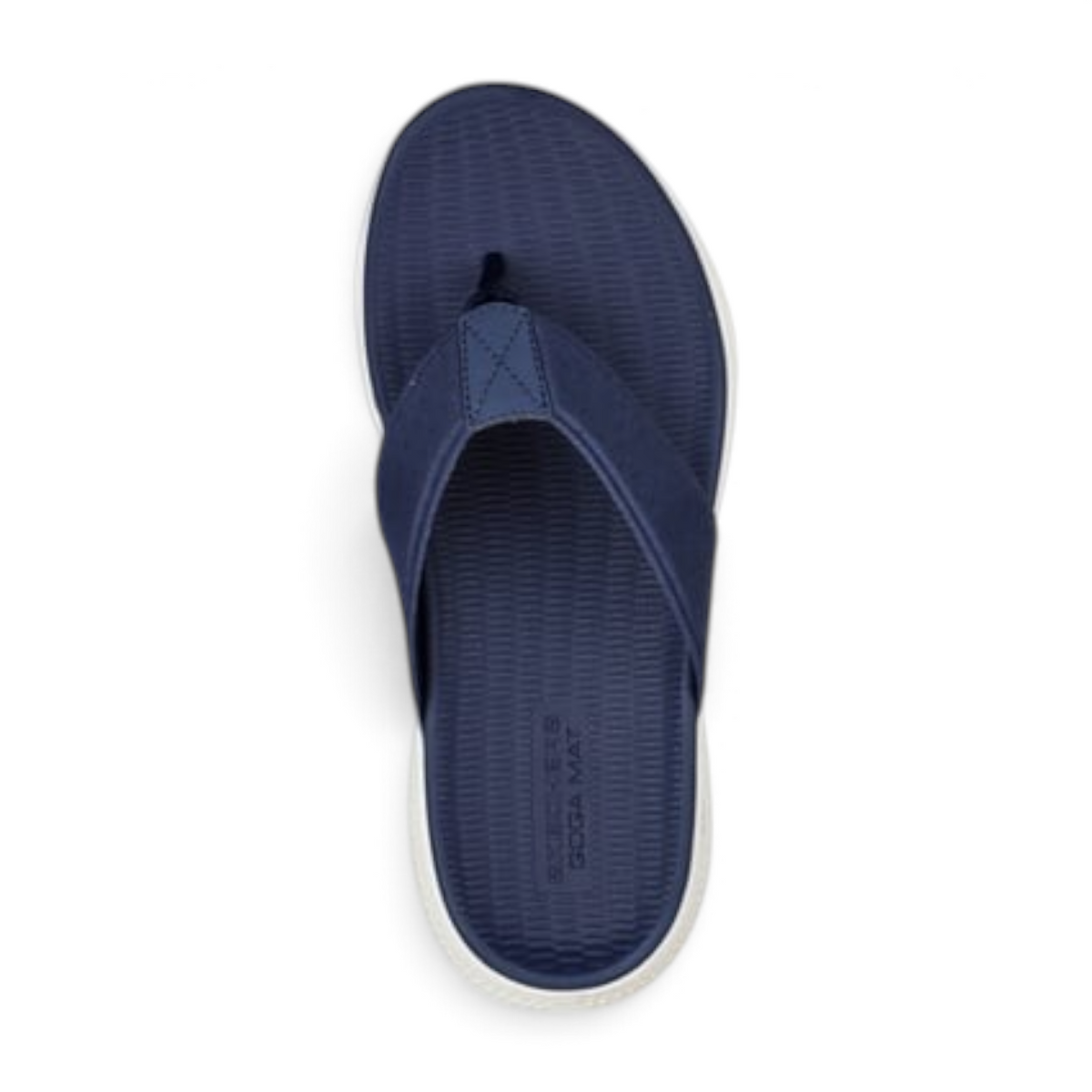 FRG Skechers GO Consistent navy blue thong sandal with Goga Mat contoured footbed and lightweight cushioning