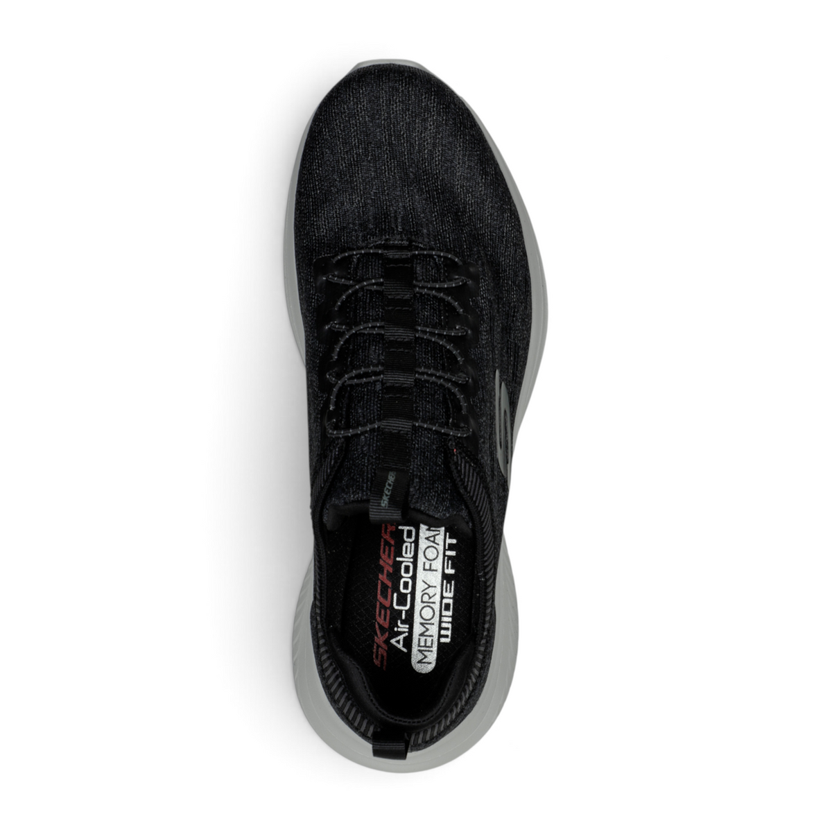 FRG Skechers Ultra Flex 3.0 black vegan sneaker with air-cooled memory foam insole, top-down view