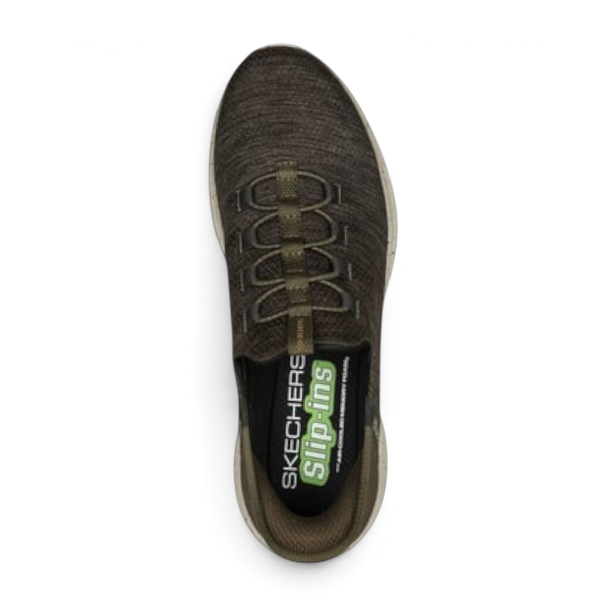 FRG Skechers Slip-ins Ultra Flex 3.0 Right Away dark grey knit slip-on sneaker with cushioned insole
