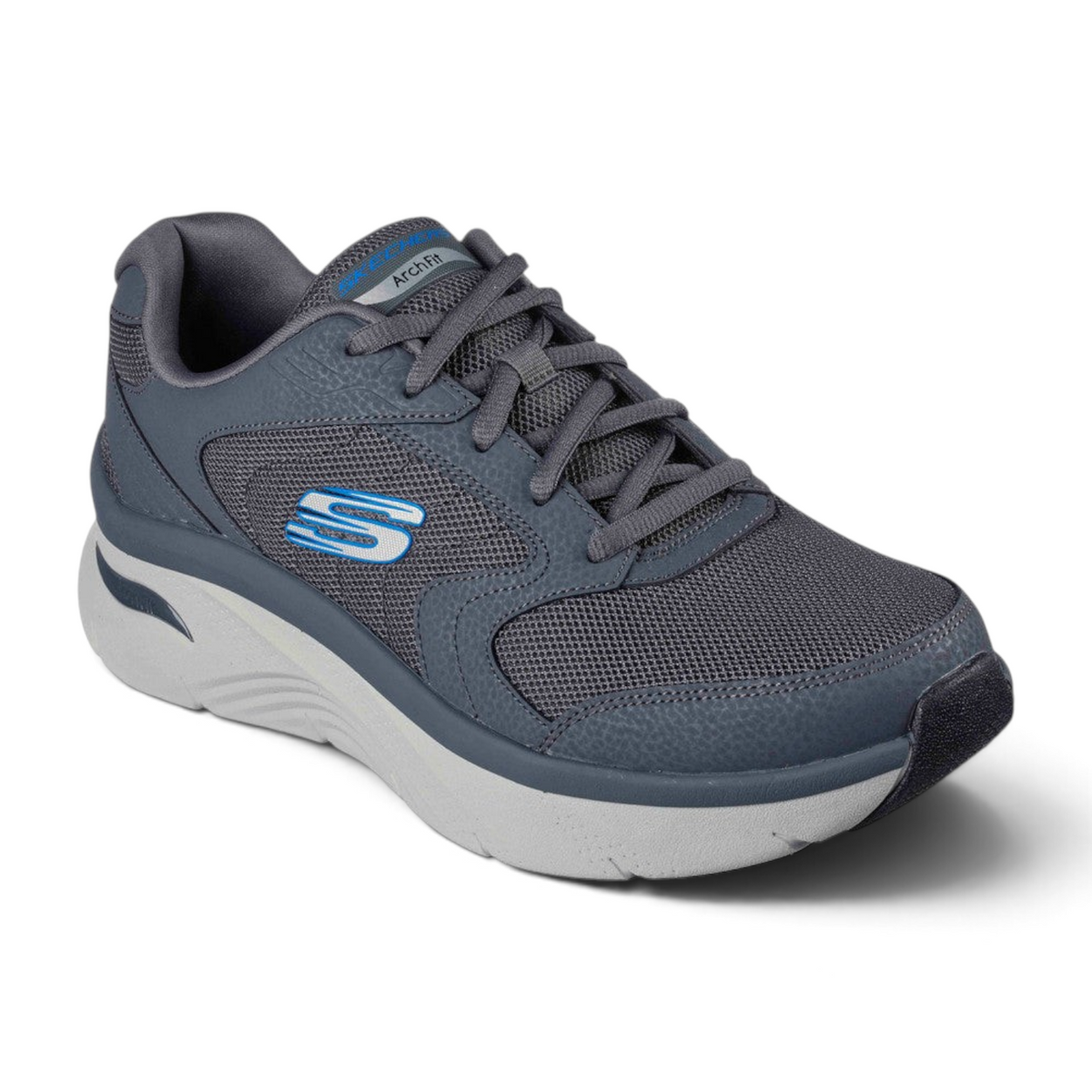 FRG ARCH FIT DLUX grey athletic sneaker with mesh upper and cushioned supportive midsole