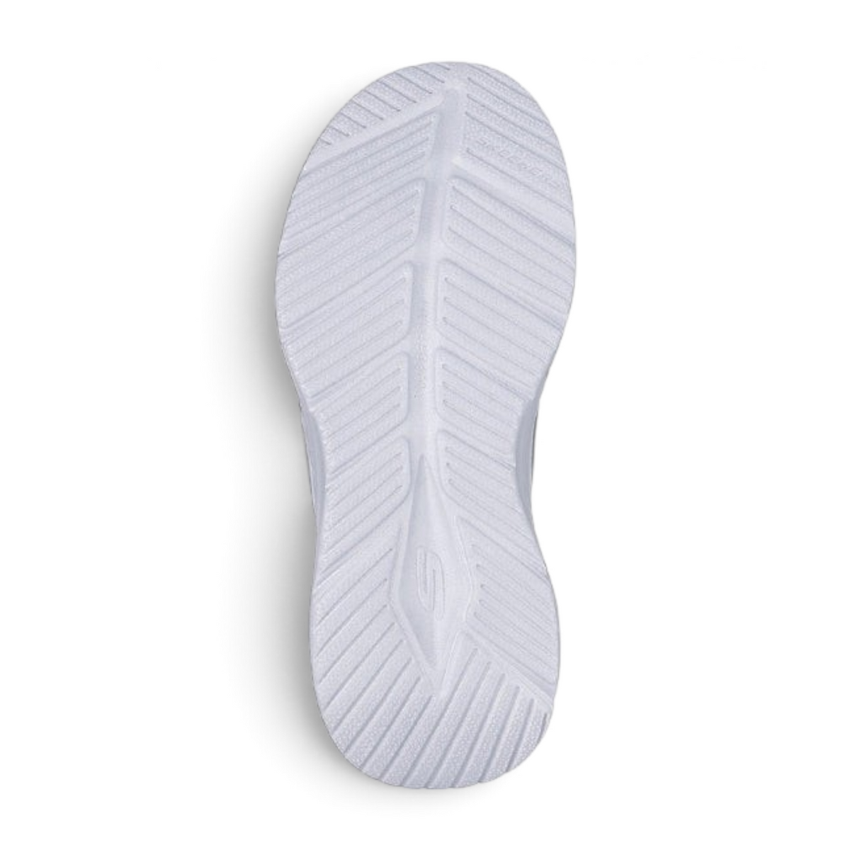 FRG Skechers Vapor Foam sandal white textured outsole with diagonal tread pattern for traction