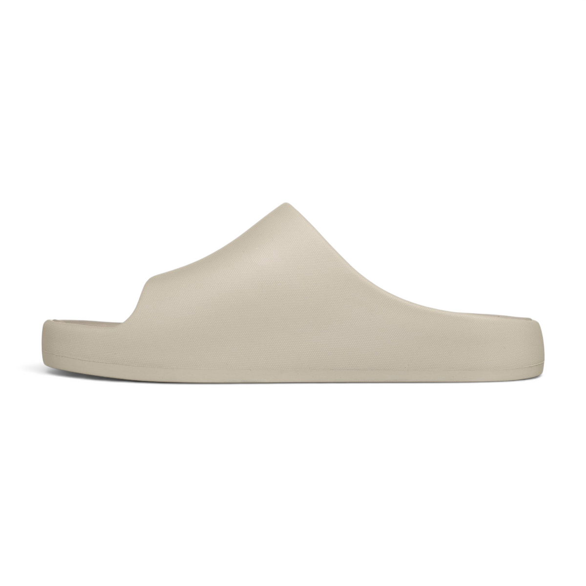 FRG Skechers Foamies Precision Elite natural beige vegan slide with a sculpted single-band upper