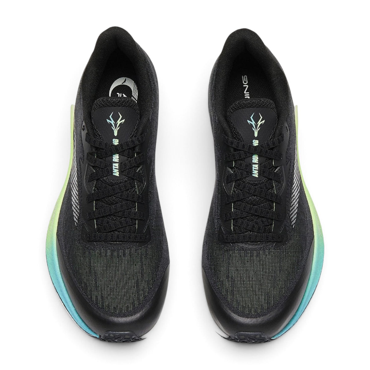 ANTA Running Shoes - Black/Grey/Green