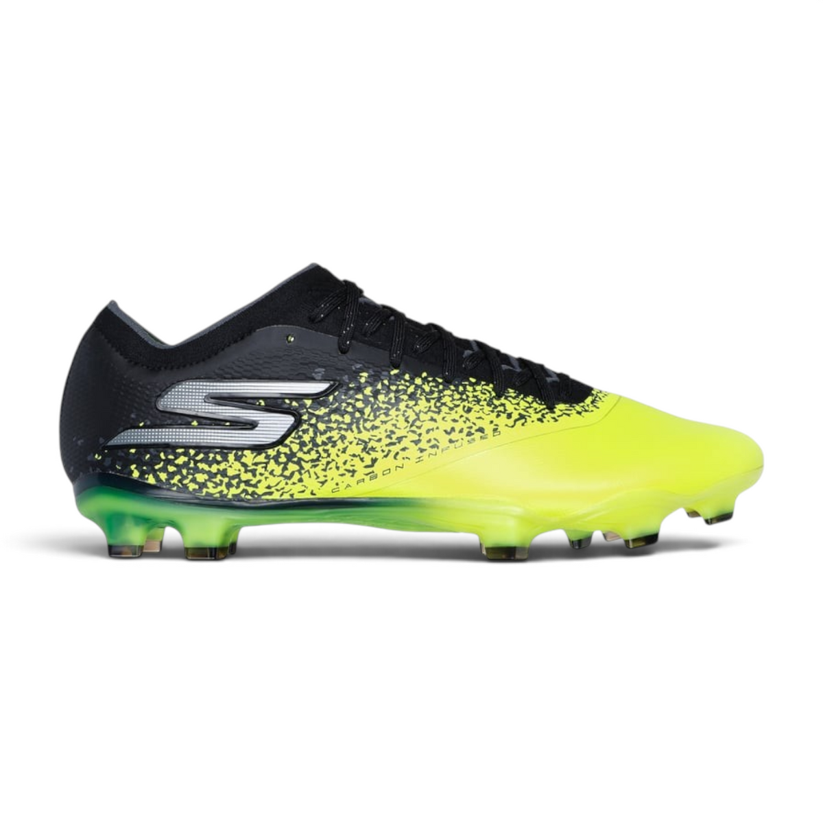 FRG Skechers Razor 1.5 Elite FG football boot in yellow and black with a secure knit upper and firm ground studs