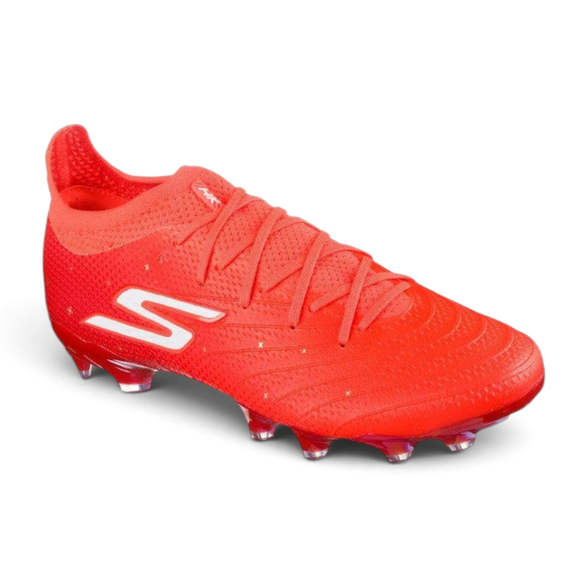 FRG Skechers HK Player Edition SKX 1.5 Elite FG football boot in coral with white logo and firm ground studs