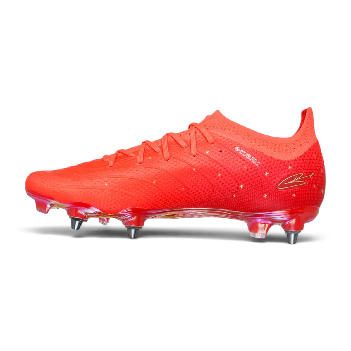 FRG Skechers HK Player Edition SKX 1.5 Elite SG soccer cleats in coral with carbon infused plate for soft ground