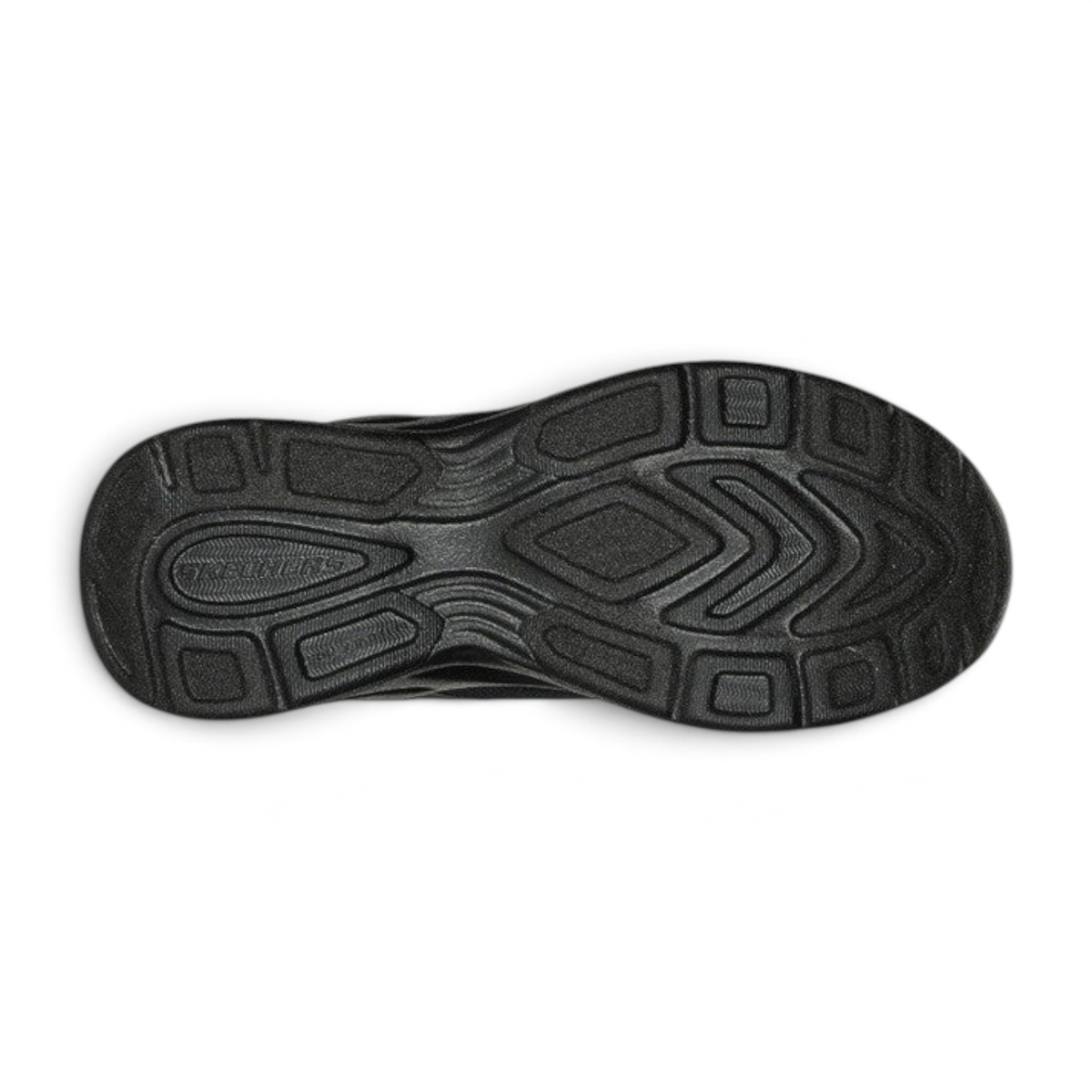 FRG Skechers Dynamatic Swift Speed sneaker showing the black textured rubber outsole with a durable tread pattern