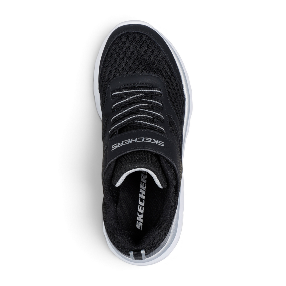 FRG BOUNDLESS black mesh athletic sneaker with white sole and hook-and-loop strap closure