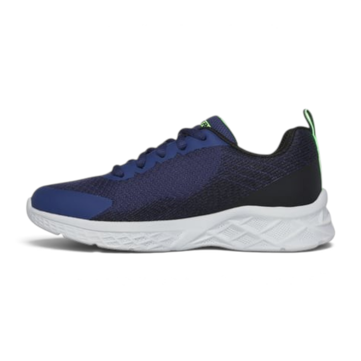 FRG MICROSPEC II VOVRIX lightweight navy blue sneakers with lime green accents and white cushioned soles
