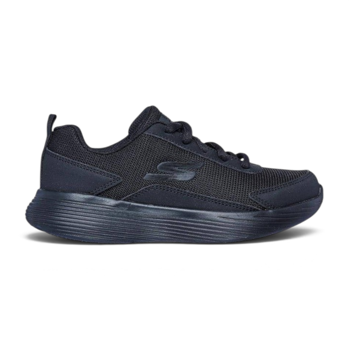 FRG Skechers GO RUN 400 V2 Trarvo lightweight black lace-up running shoe with mesh upper and cushioned sole