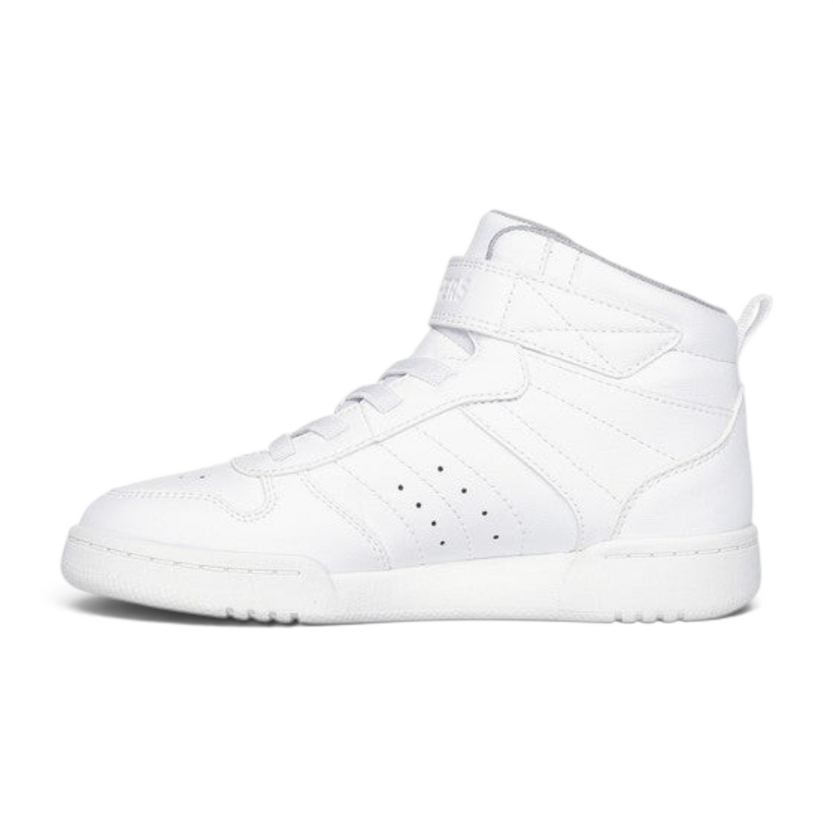 FRG Skechers Quick Street Rapid Avenue kids high-top sneakers in white with hook-and-loop strap and perforated side