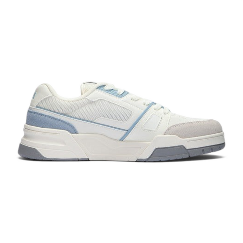 FRG Anta X-Game Flame 5.0 retro sneakers in beige and blue with breathable mesh and suede detailing